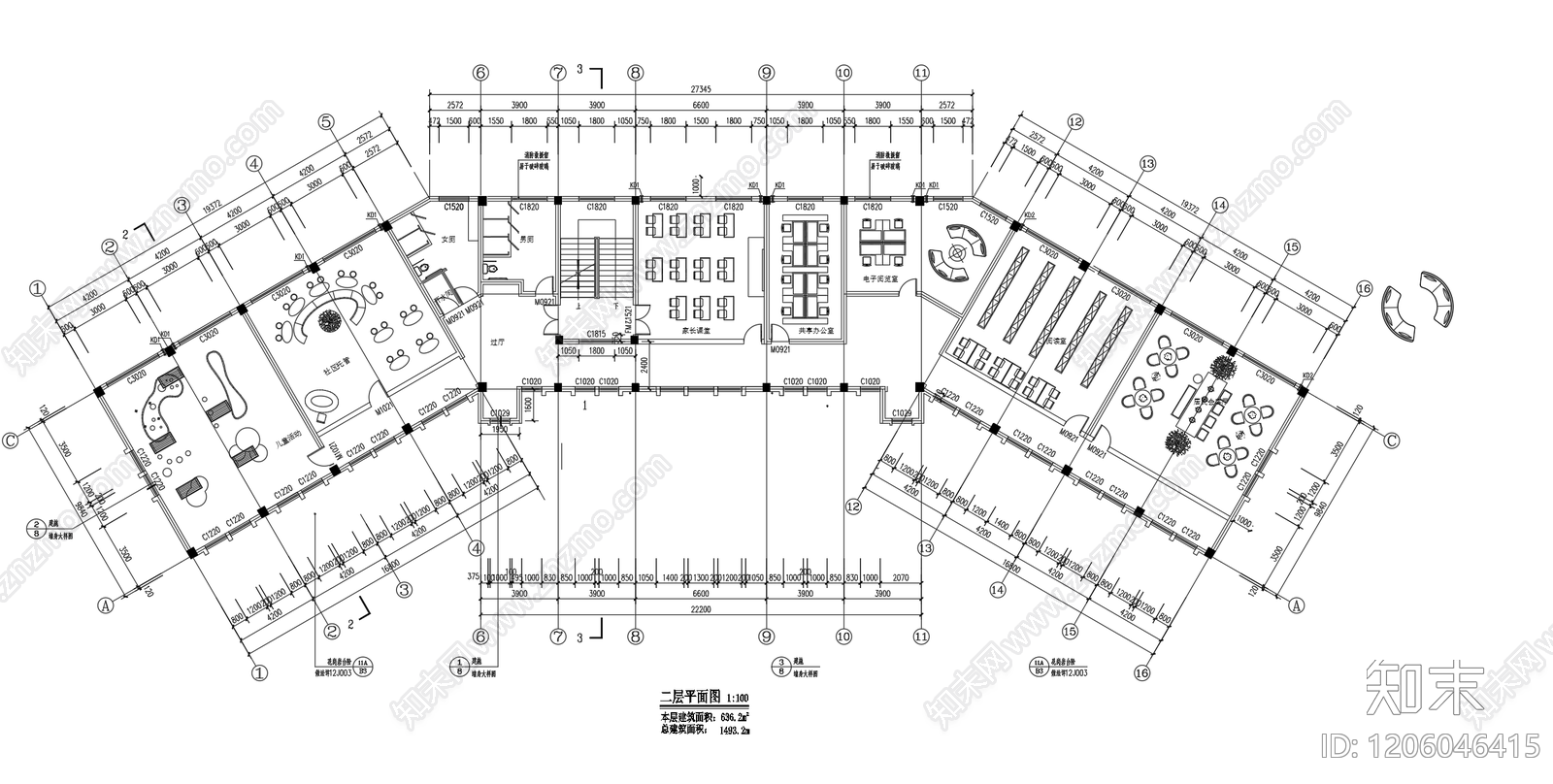 现代家具图库施工图下载【ID:1206046415】