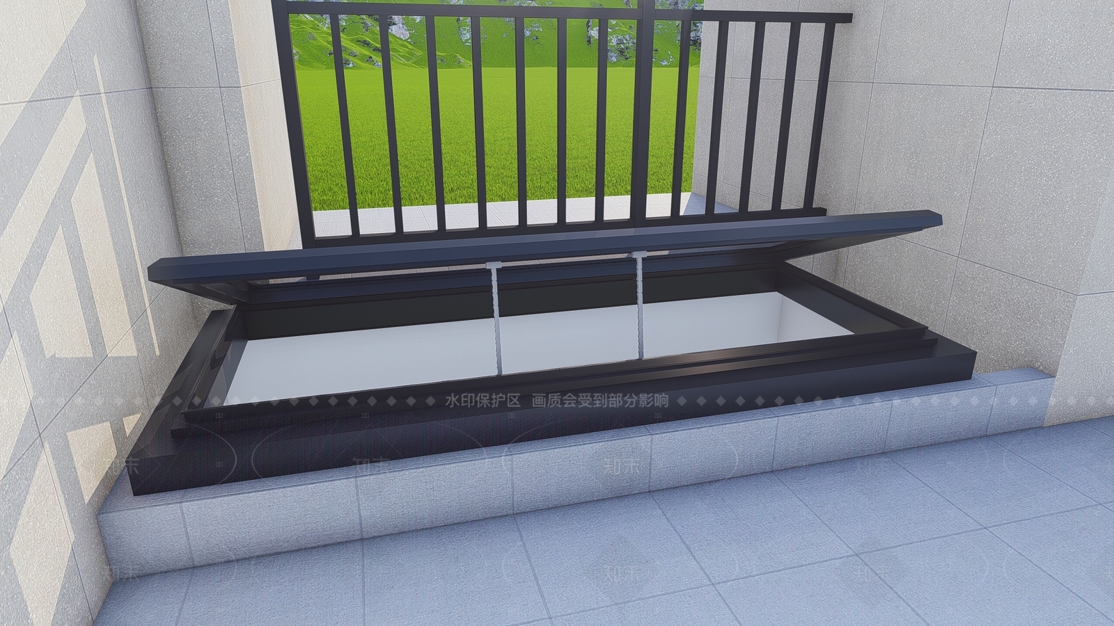 现代天窗SU模型下载【ID:1206048129】