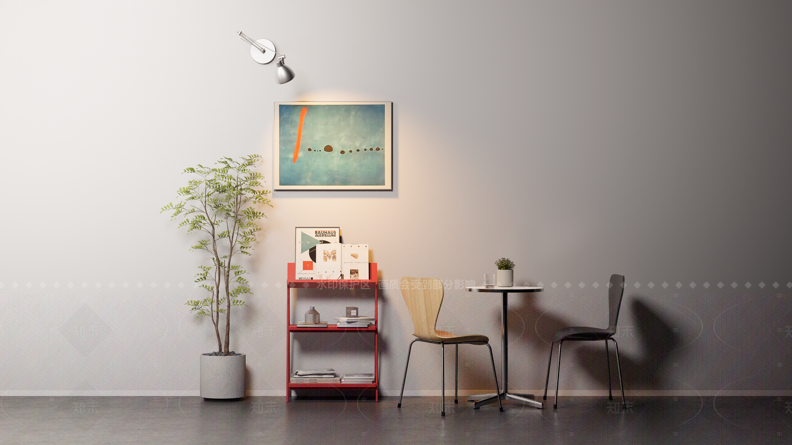 现代极简书柜SU模型下载【ID:1206051018】