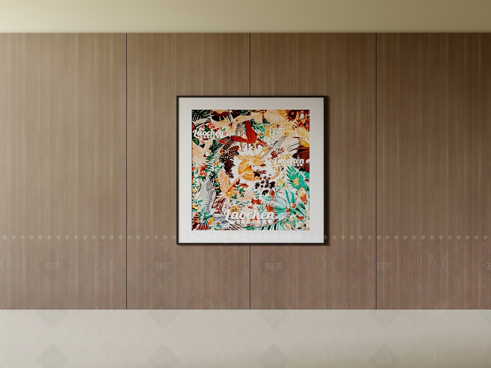 现代简约沙发背景墙3D模型下载【ID:1206052421】
