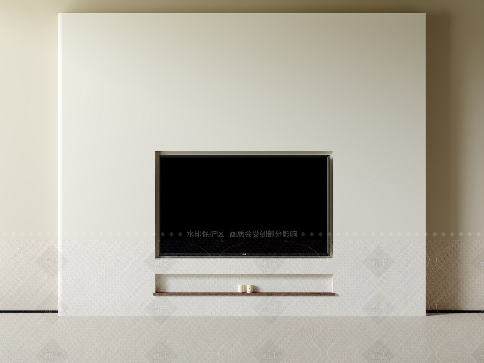 现代极简电视背景墙3D模型下载【ID:1206052945】