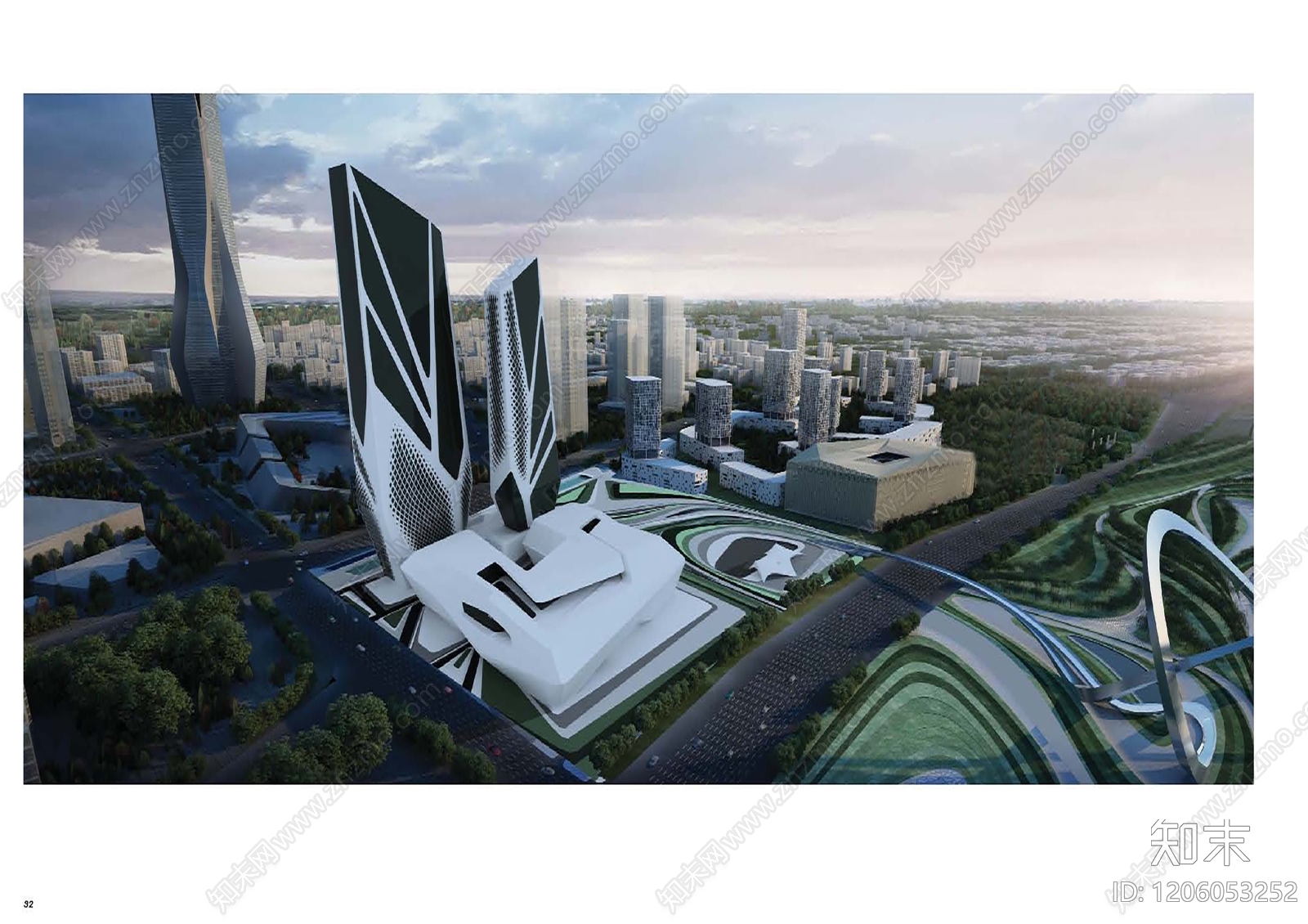 现代办公楼建筑cad施工图下载【ID:1206053252】
