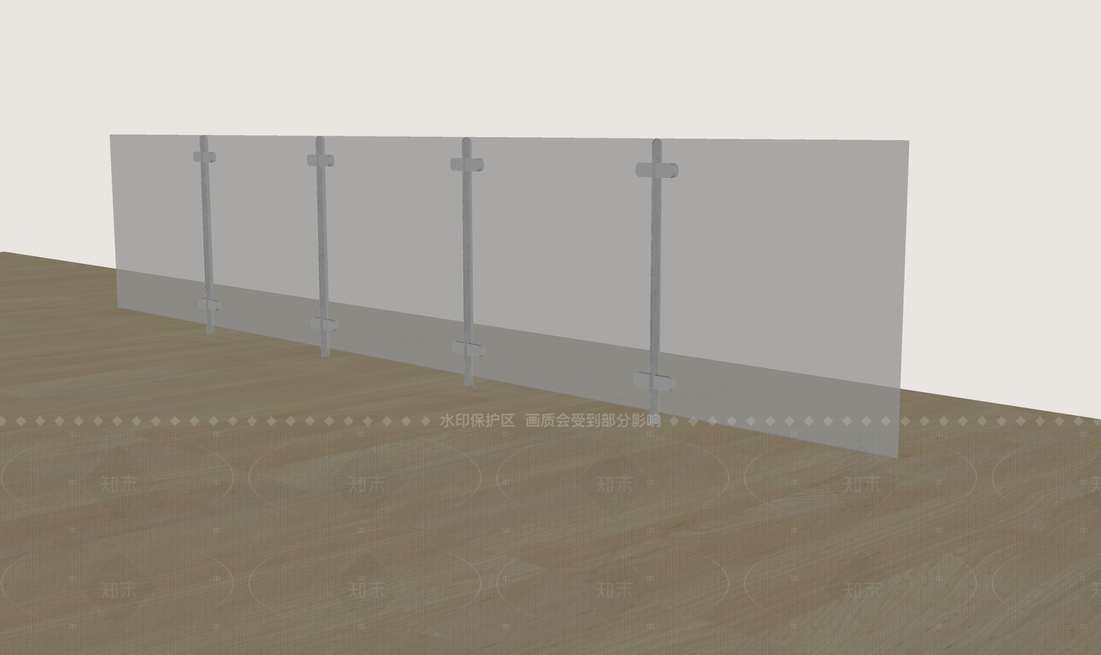 现代围栏护栏SU模型下载【ID:1206057745】