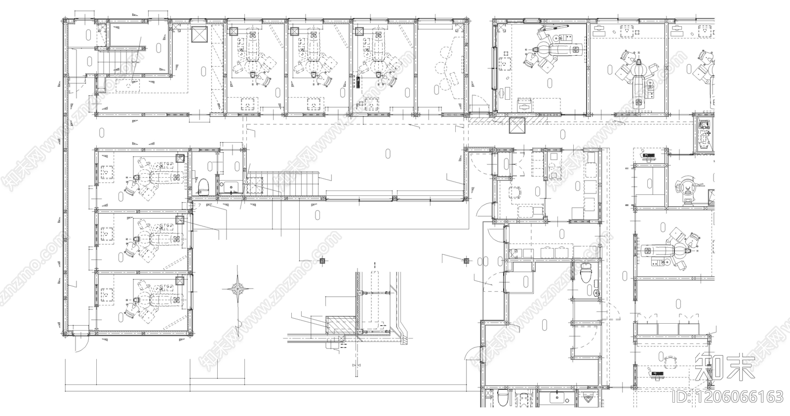 现代医院建筑施工图下载【ID:1206066163】