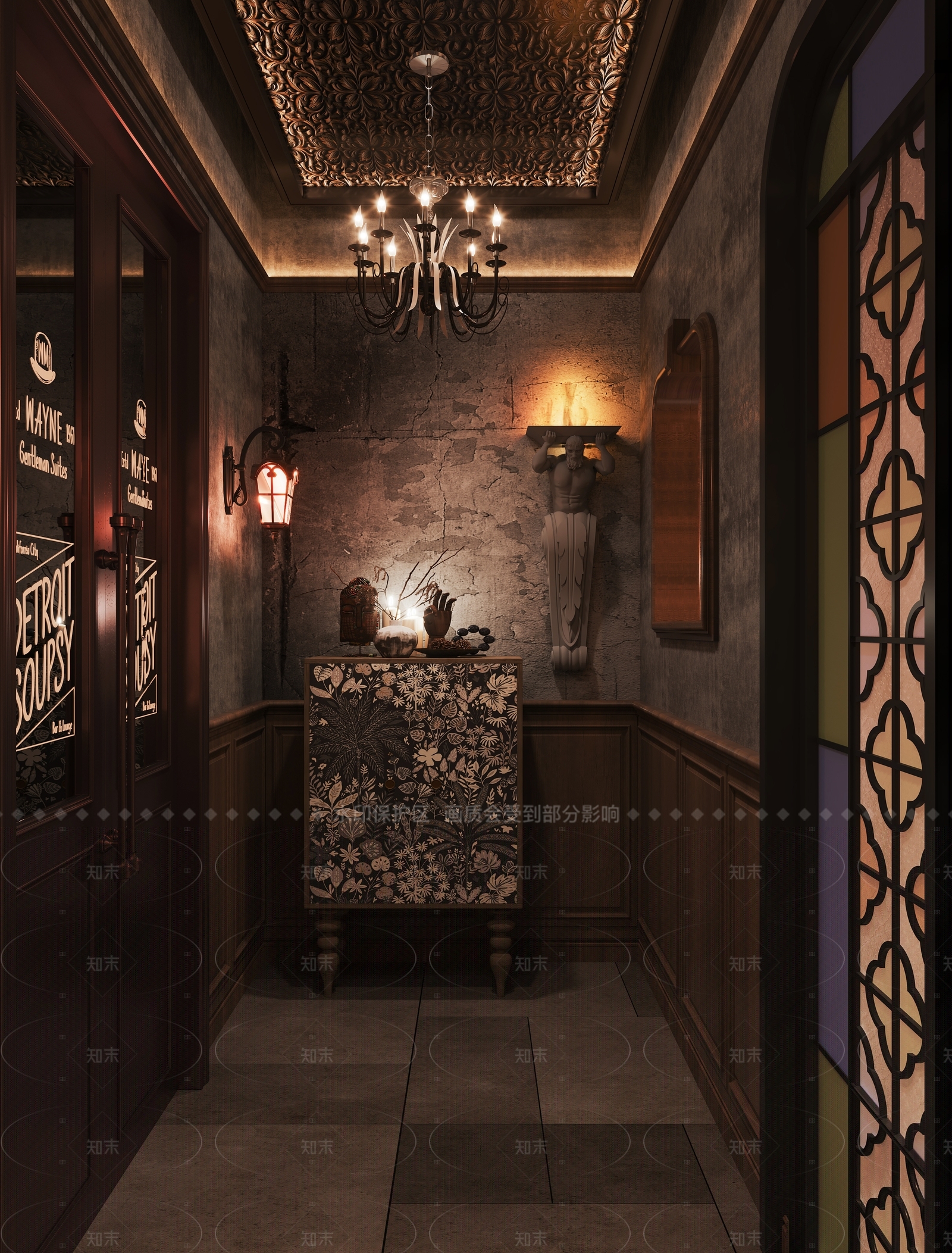 美式酒吧3D模型下载【ID:1206071009】