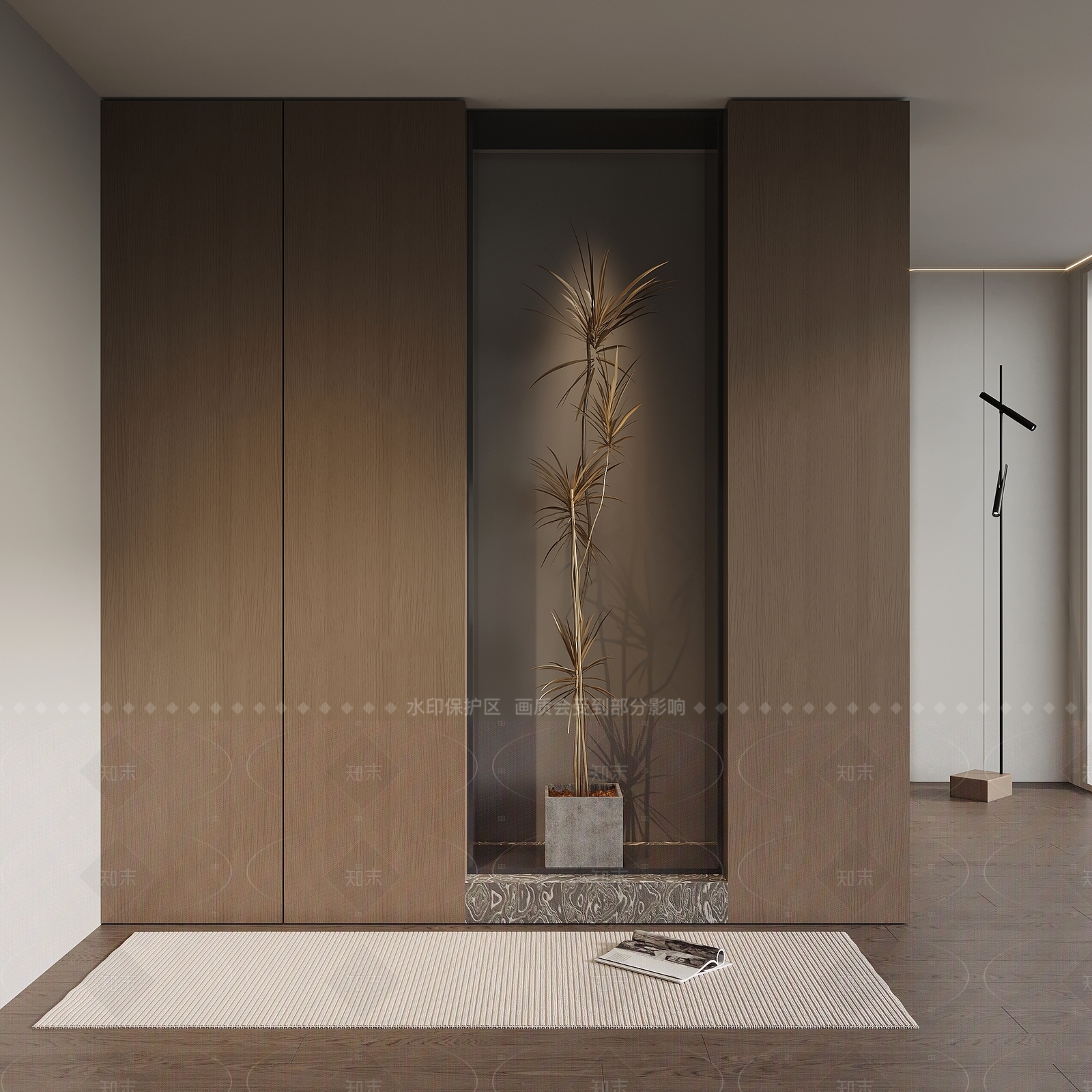 现代意式玄关柜3D模型下载【ID:1206073090】