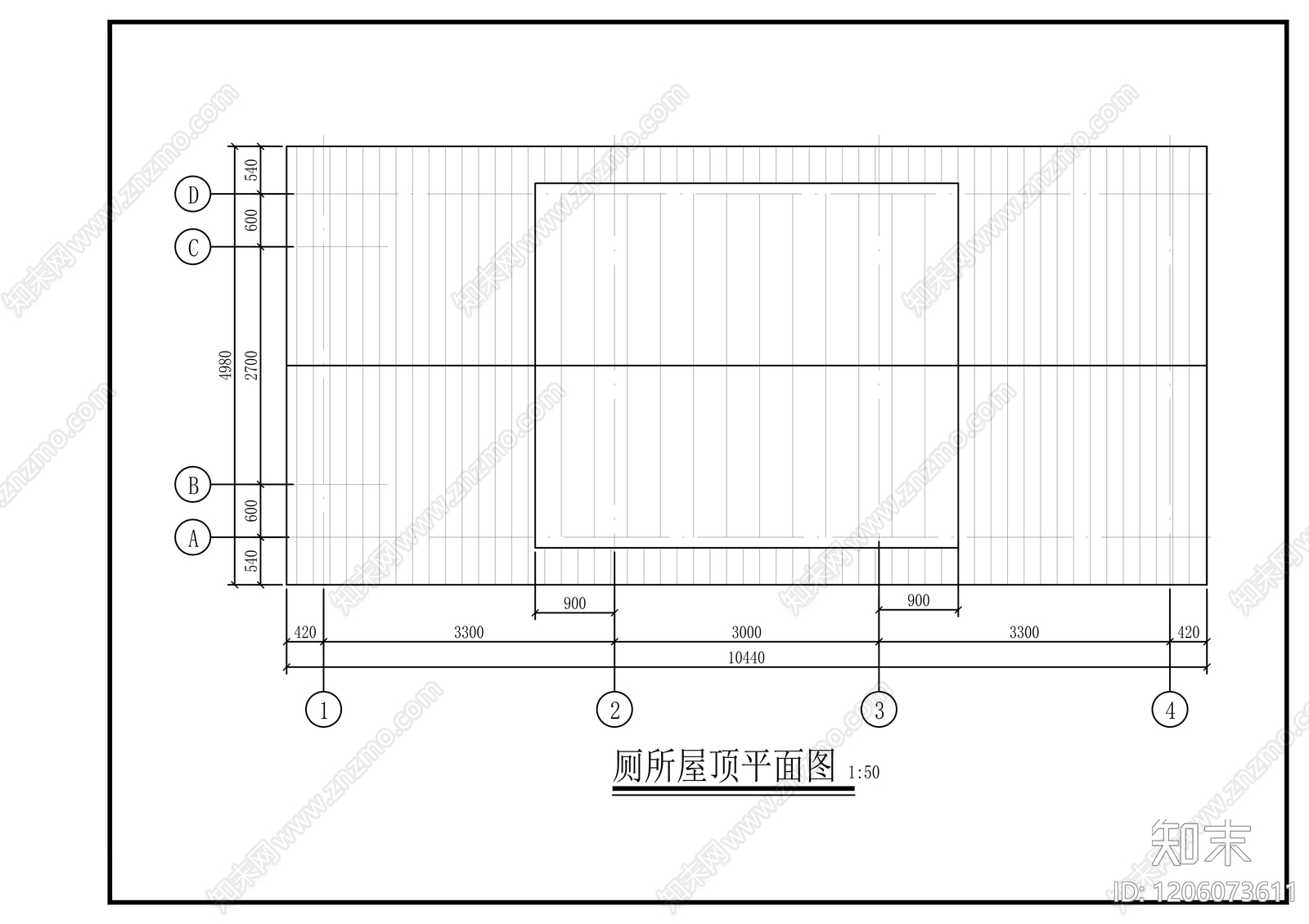 现代公厕cad施工图下载【ID:1206073611】