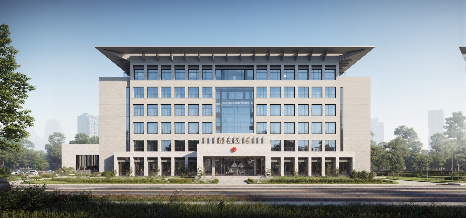 现代政府办公楼SU模型下载【ID:1206077895】