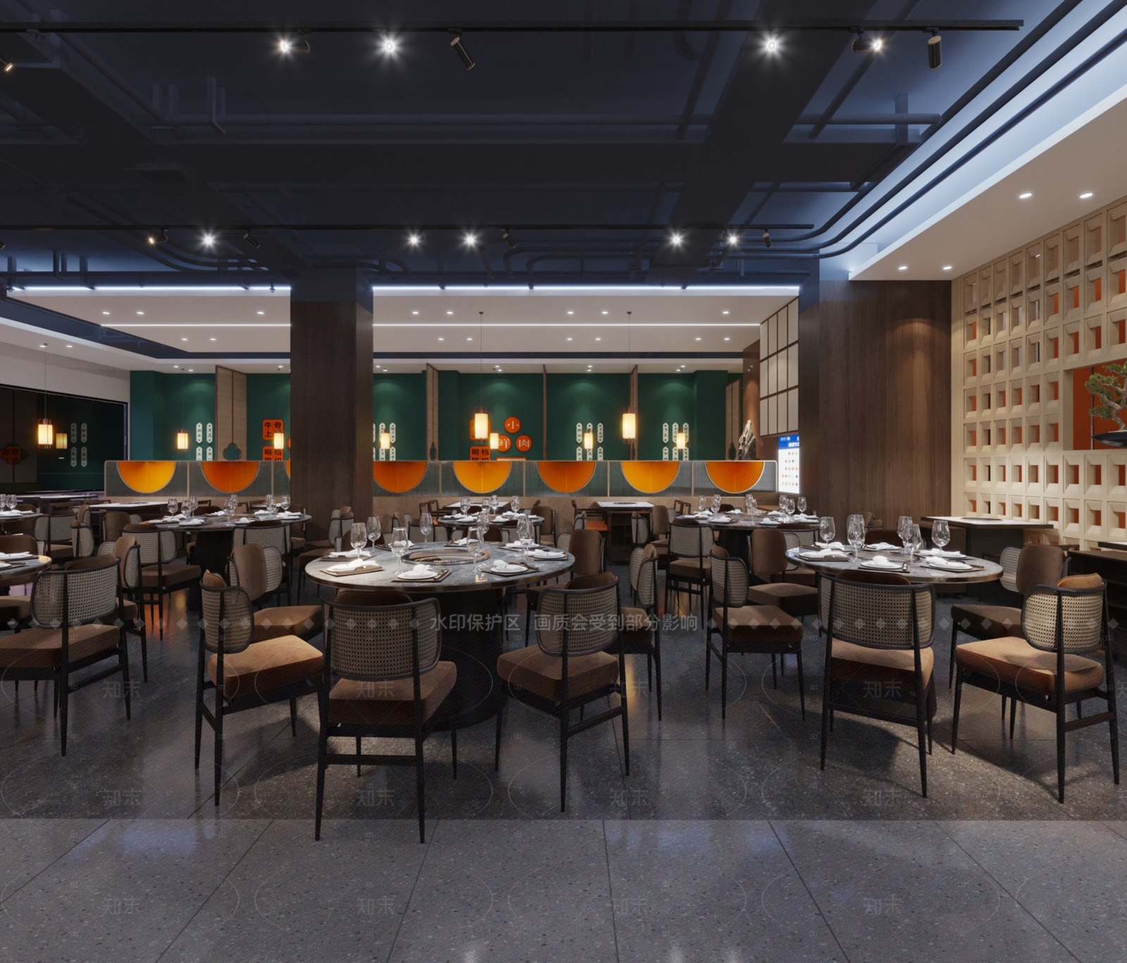 工业现代火锅店3D模型下载【ID:1206079886】