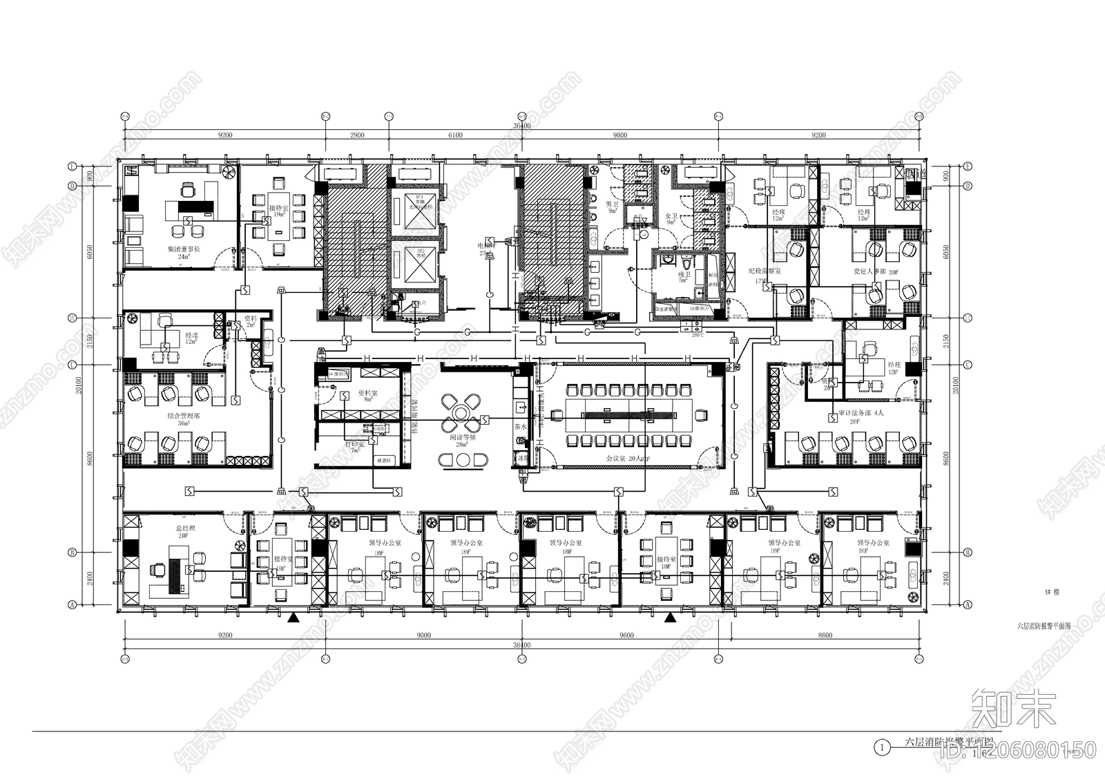 现代其他工装空间cad施工图下载【ID:1206080150】