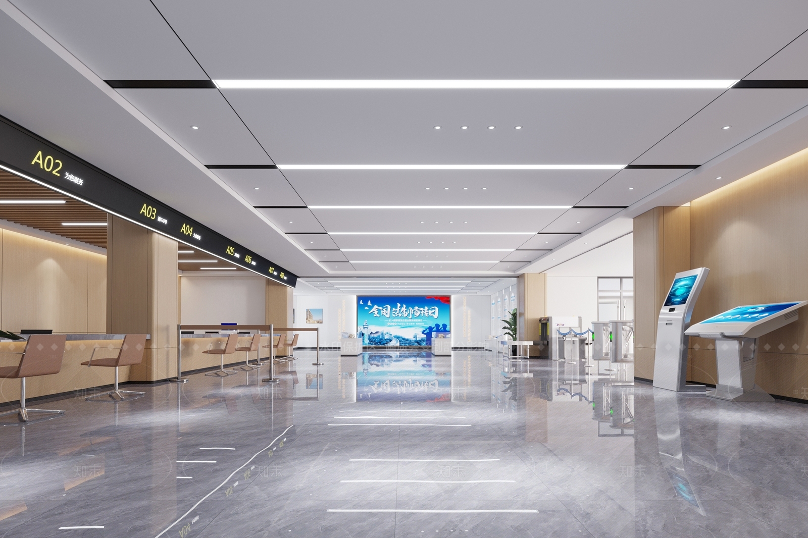 现代新中式其他公共空间3D模型下载【ID:1206090278】