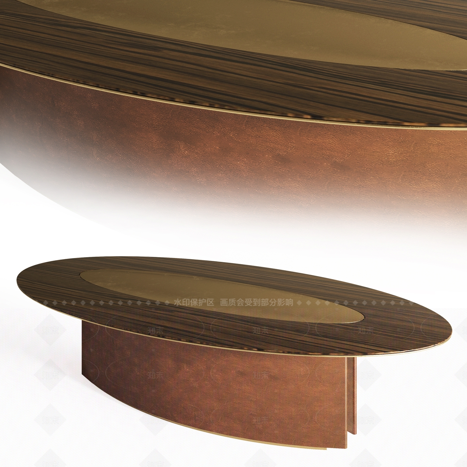 现代轻奢餐桌3D模型下载【ID:1206090688】