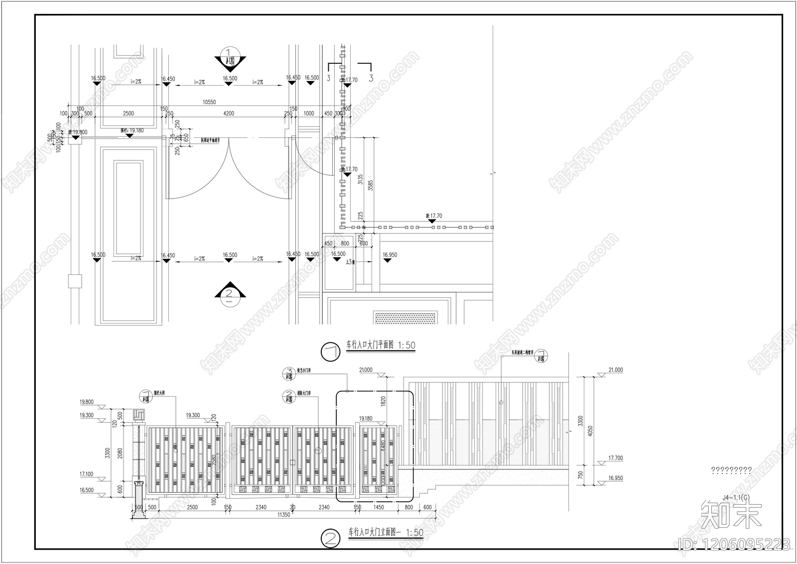 入户门cad施工图下载【ID:1206095223】
