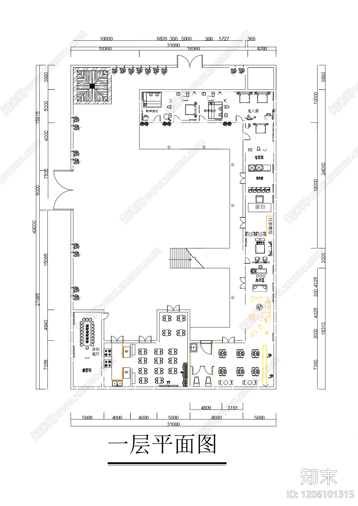 其他家装空间施工图下载【ID:1206101315】