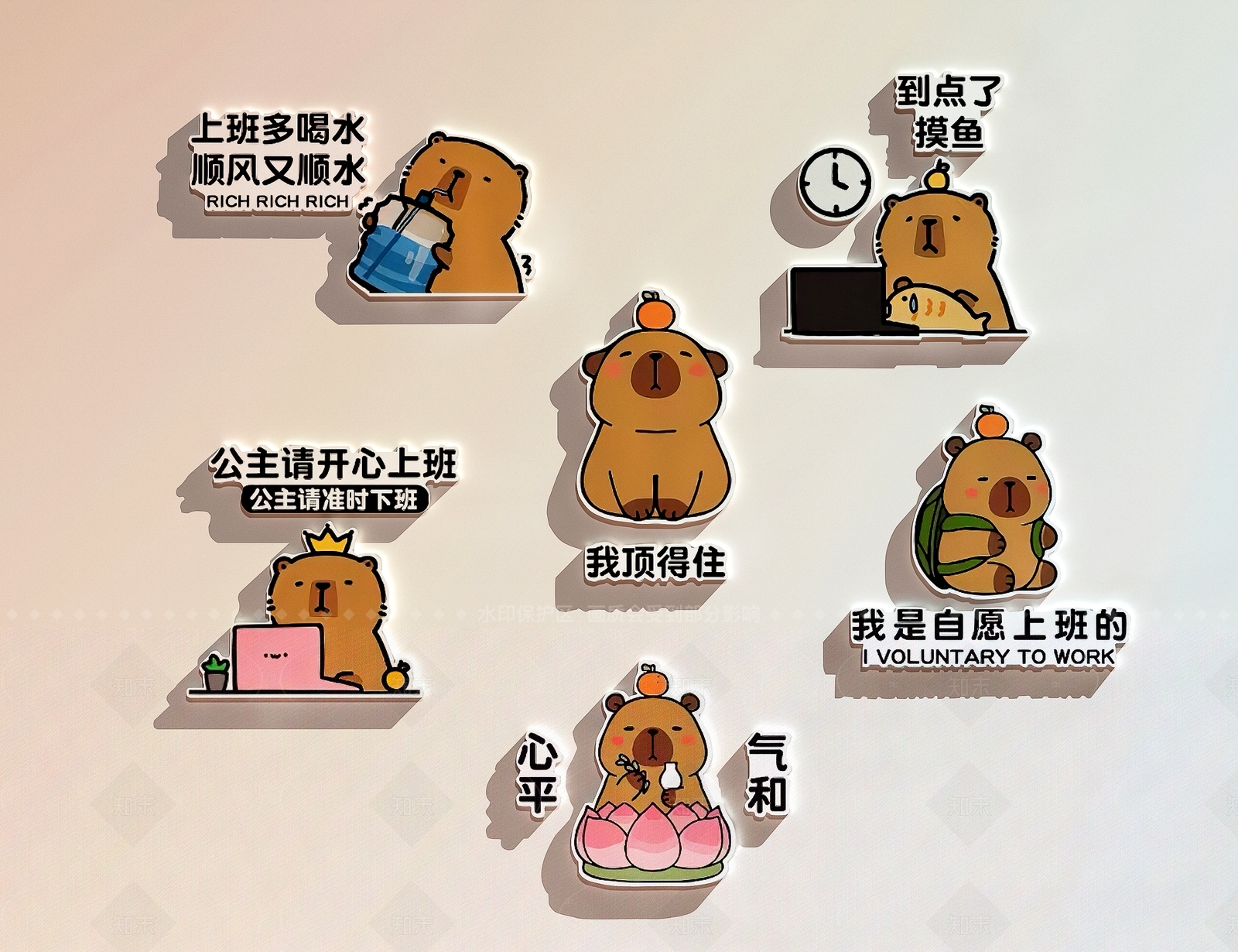现代文化墙3D模型下载【ID:1206104482】