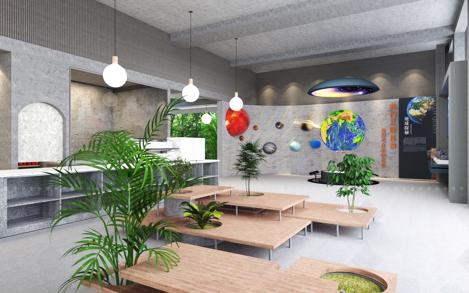 现代咖啡厅3D模型下载【ID:1206107211】