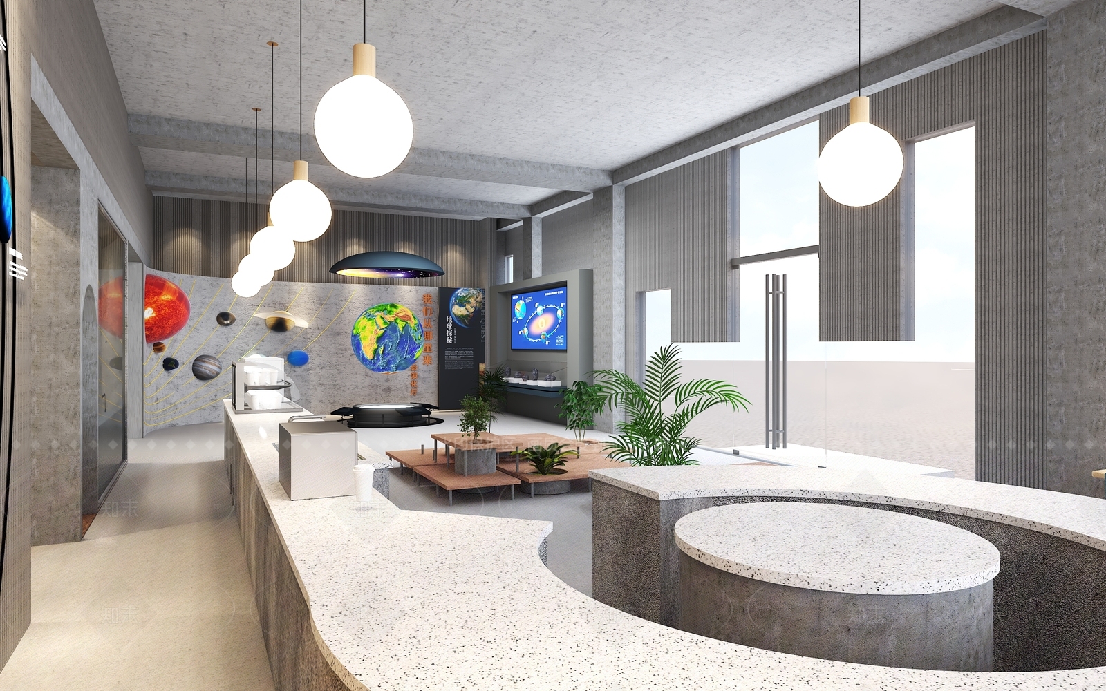 现代咖啡厅3D模型下载【ID:1206107211】