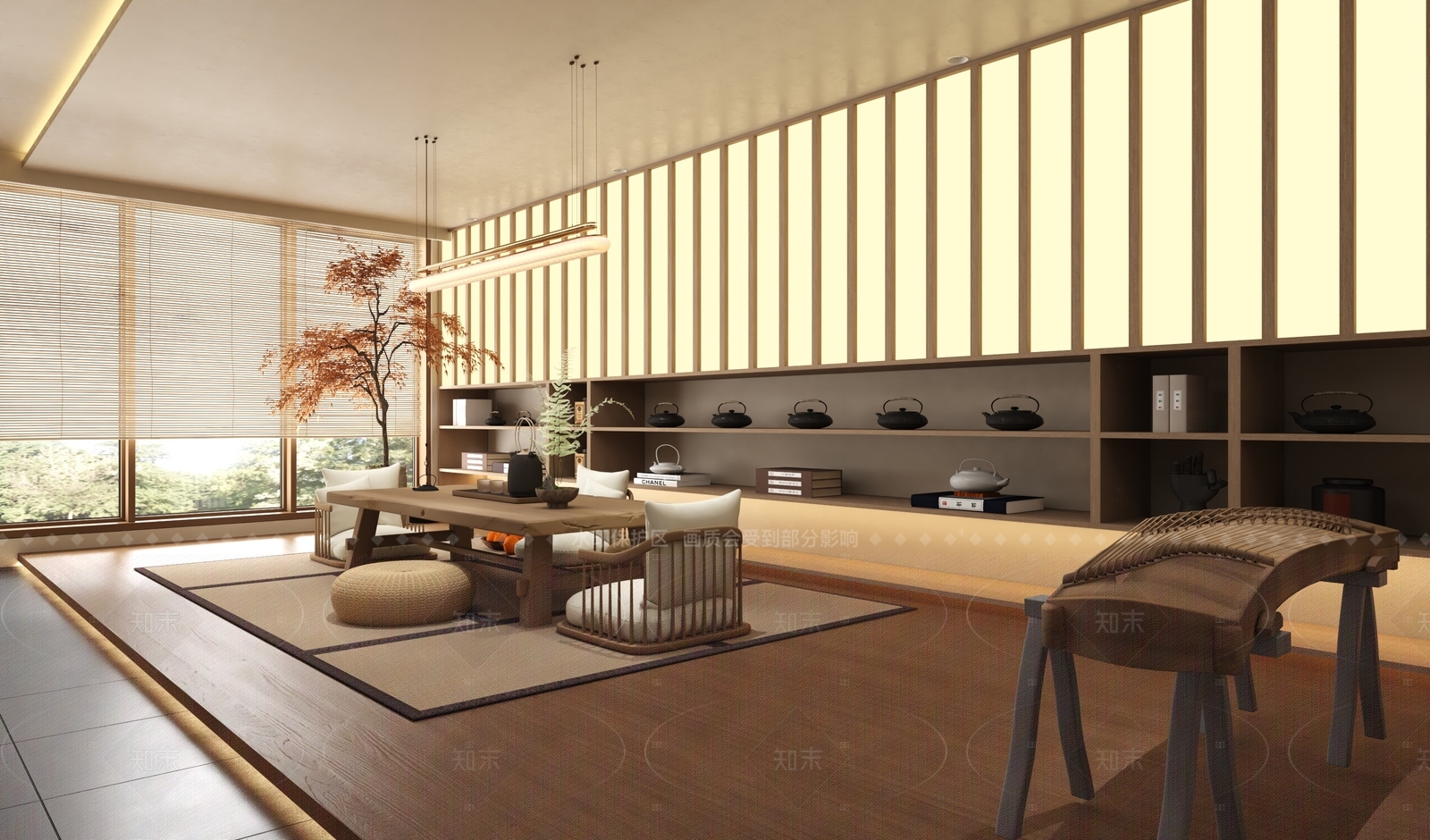 新中式包厢3D模型下载【ID:1206107461】
