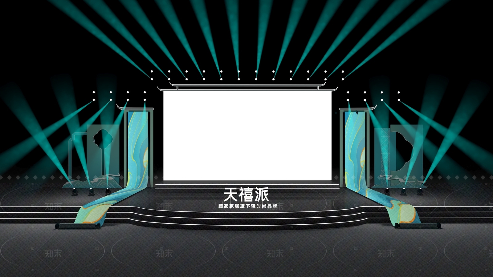 中式其他舞台3D模型下载【ID:1206107487】