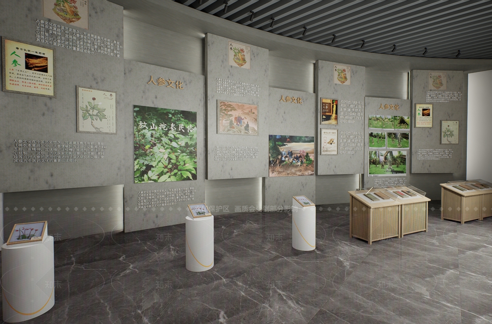 中式民俗展厅SU模型下载【ID:1206110264】