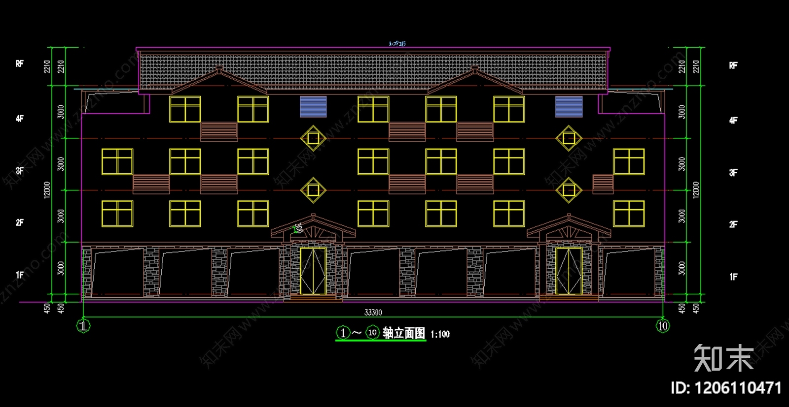 中式其他公共建筑cad施工图下载【ID:1206110471】