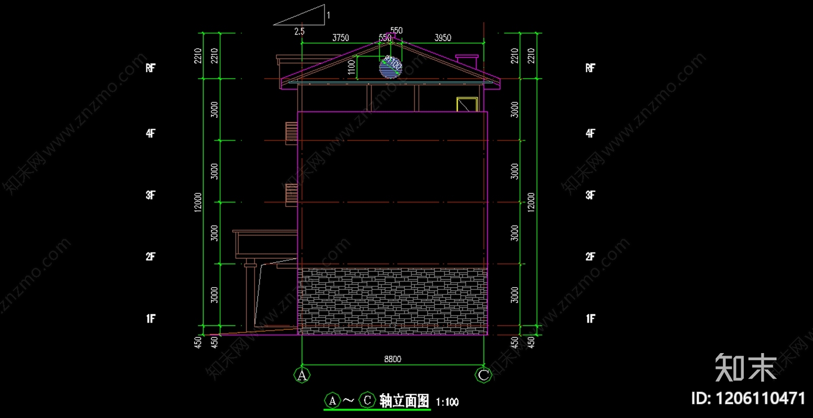 中式其他公共建筑cad施工图下载【ID:1206110471】