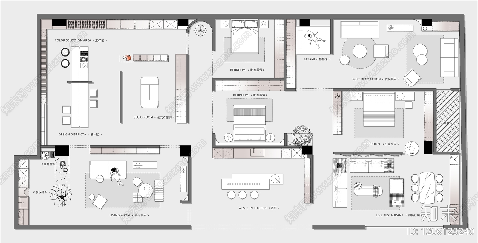 现代商场施工图下载【ID:1206123240】