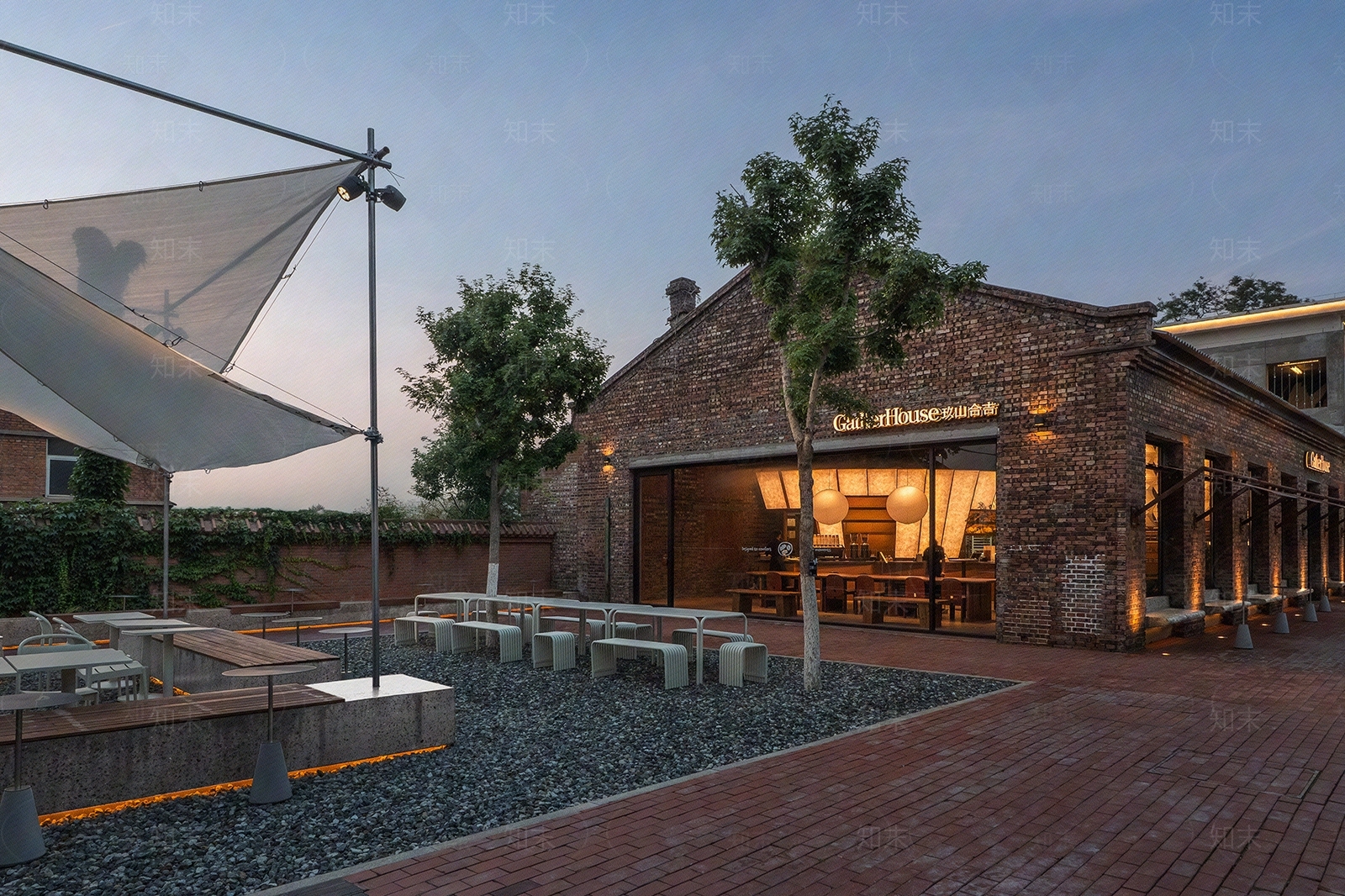 现代复古建筑外立面贴图下载【ID:1206111551】