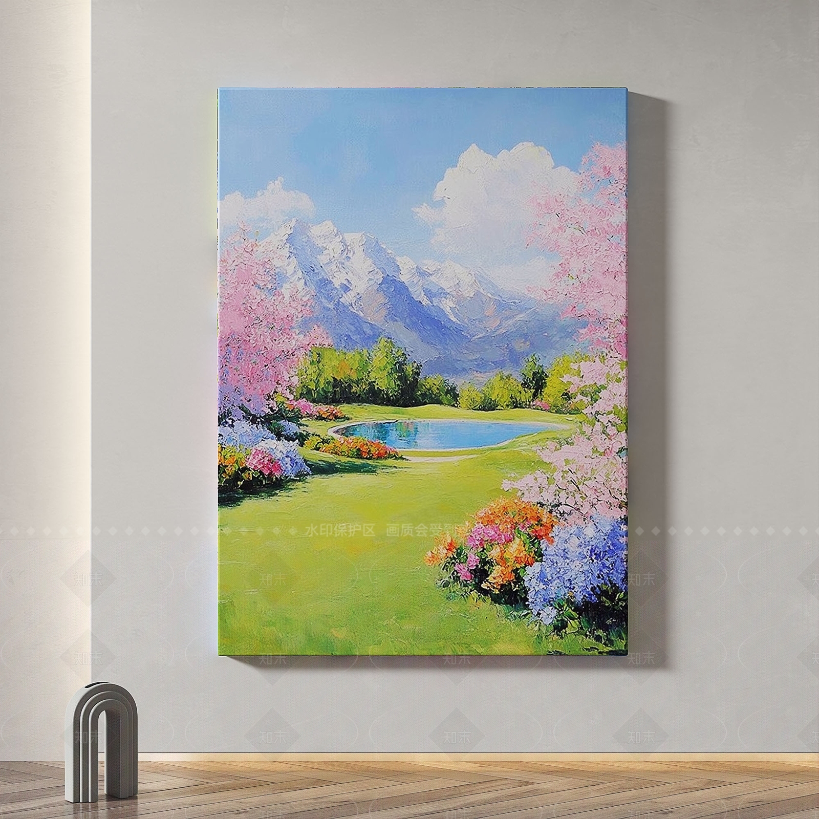 现代奶油挂画3D模型下载【ID:1206114934】