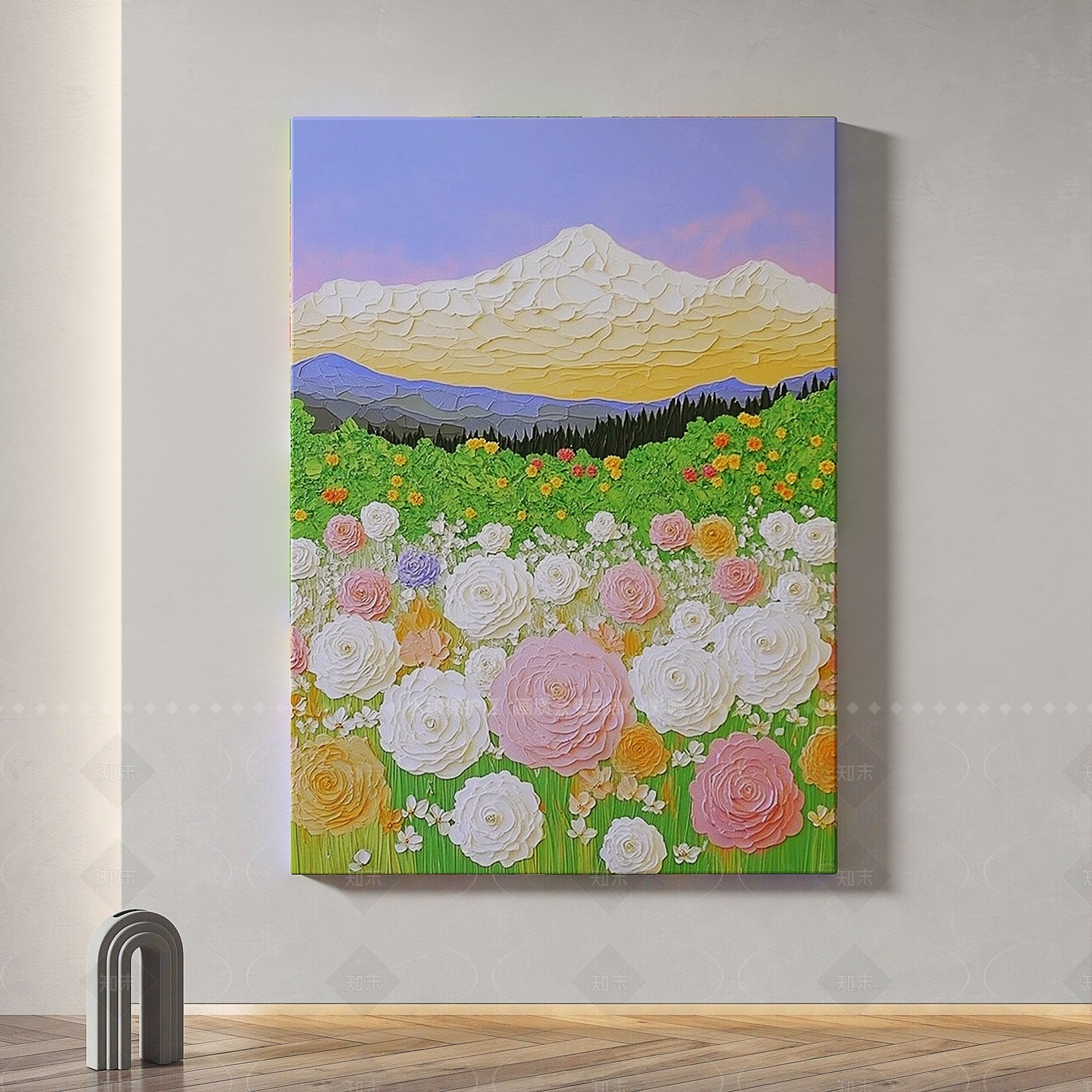 现代奶油挂画3D模型下载【ID:1206115089】
