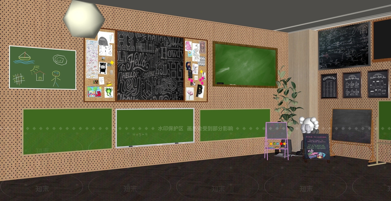 现代其他学校空间SU模型下载【ID:1206116721】