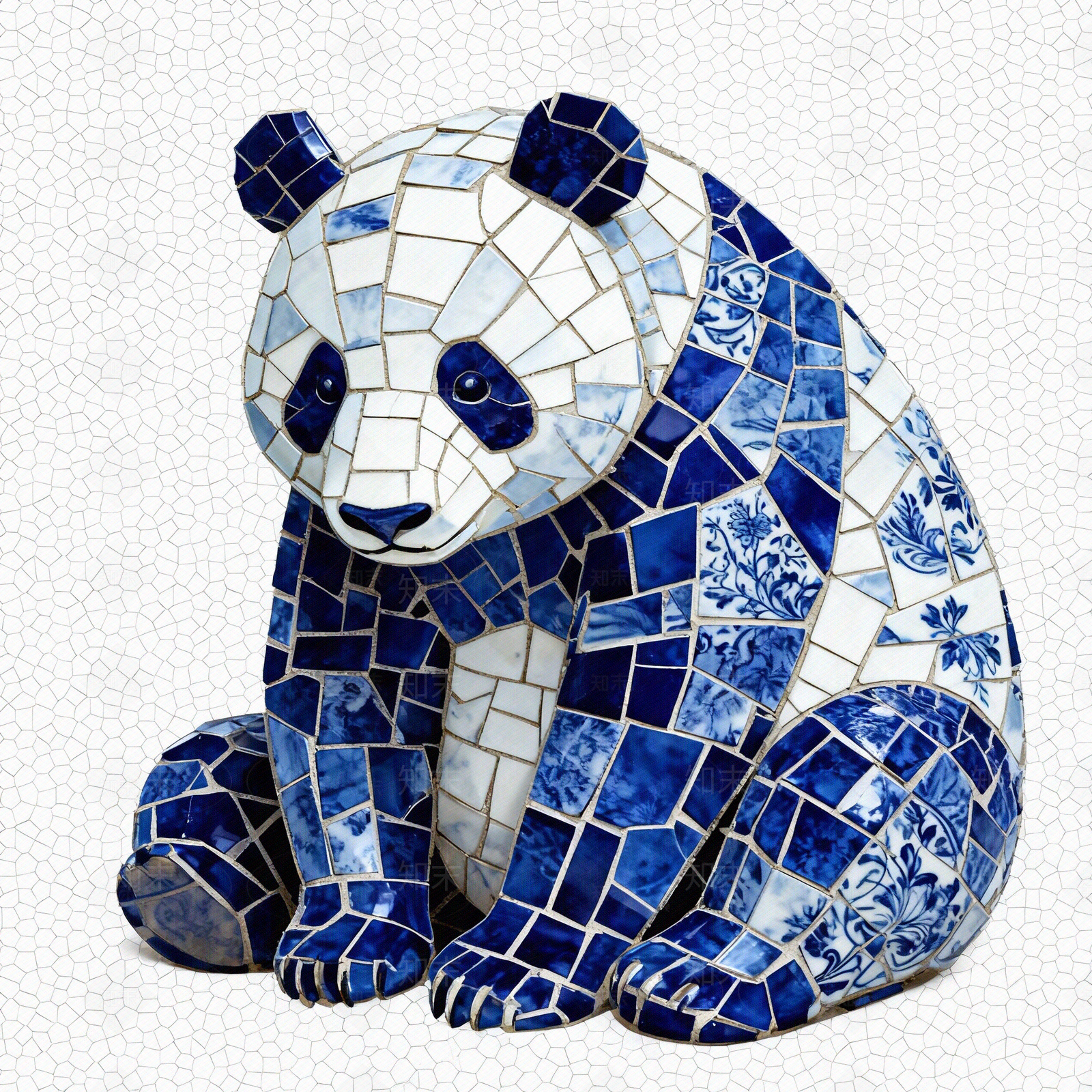 中式陶瓷马赛克贴图下载【ID:1206132505】