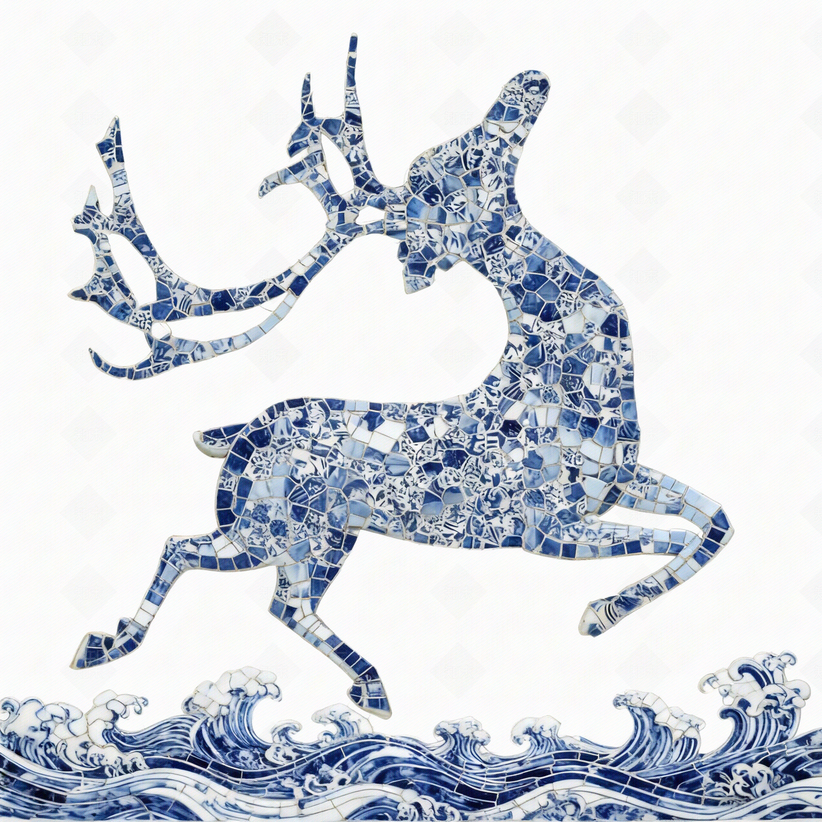 中式陶瓷马赛克贴图下载【ID:1206132739】