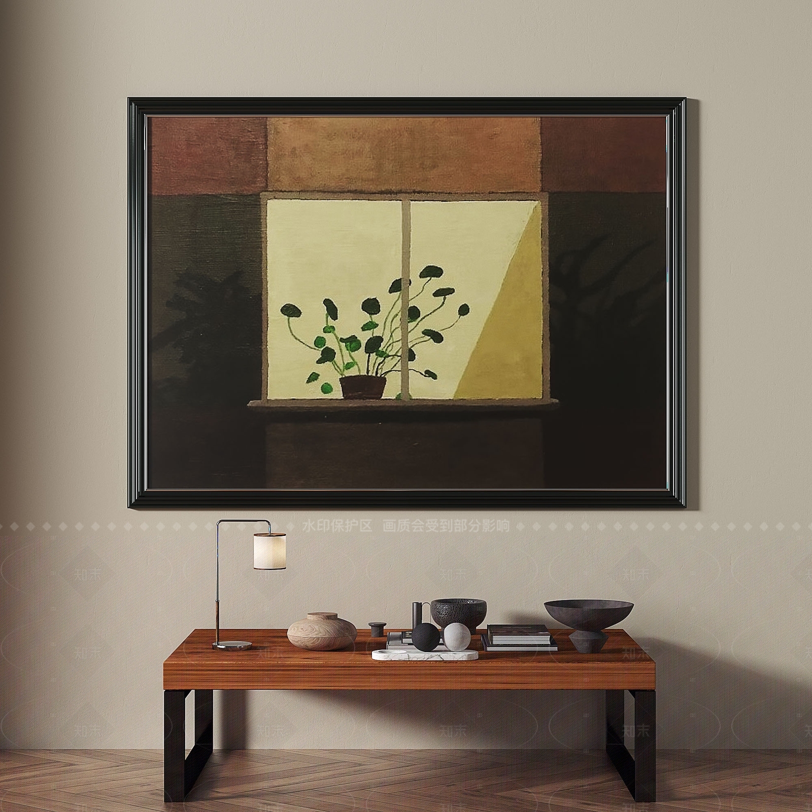 法式简约挂画3D模型下载【ID:1206133008】