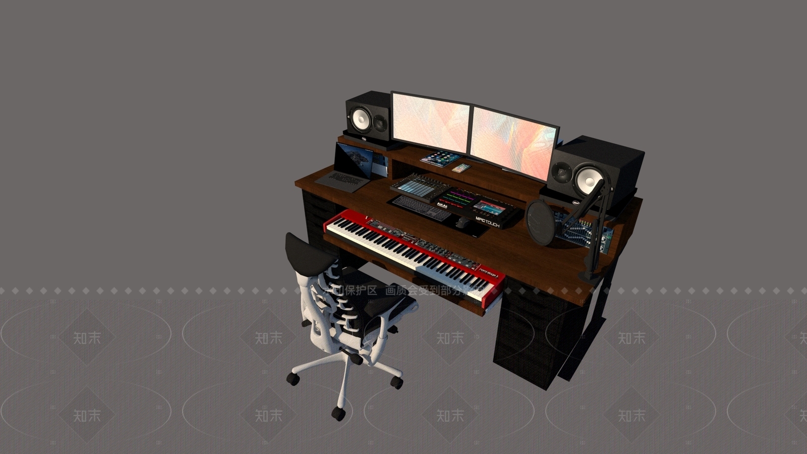 现代休闲桌椅SU模型下载【ID:1206133880】