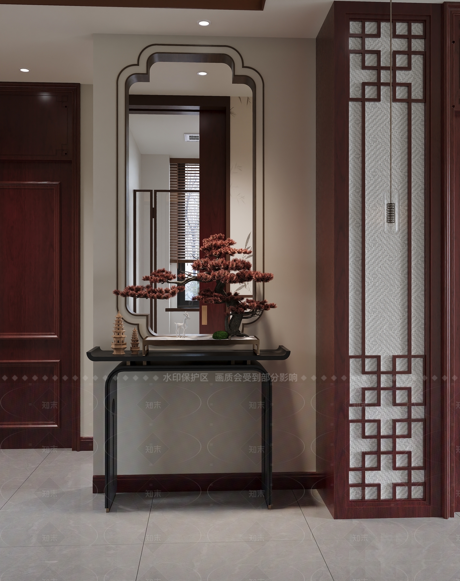 新中式家居客厅3D模型下载【ID:1206135166】