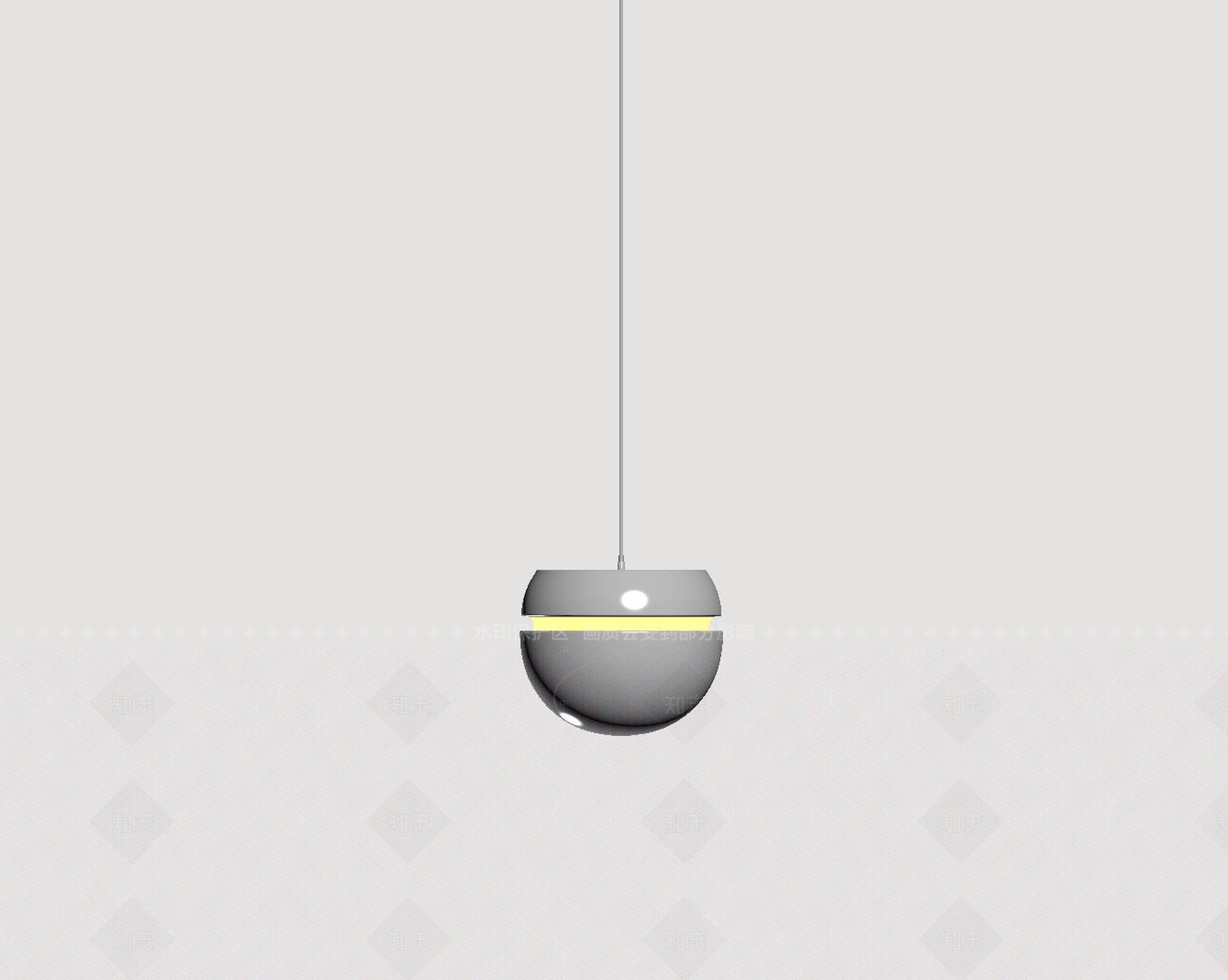现代极简吊灯SU模型下载【ID:1206138202】