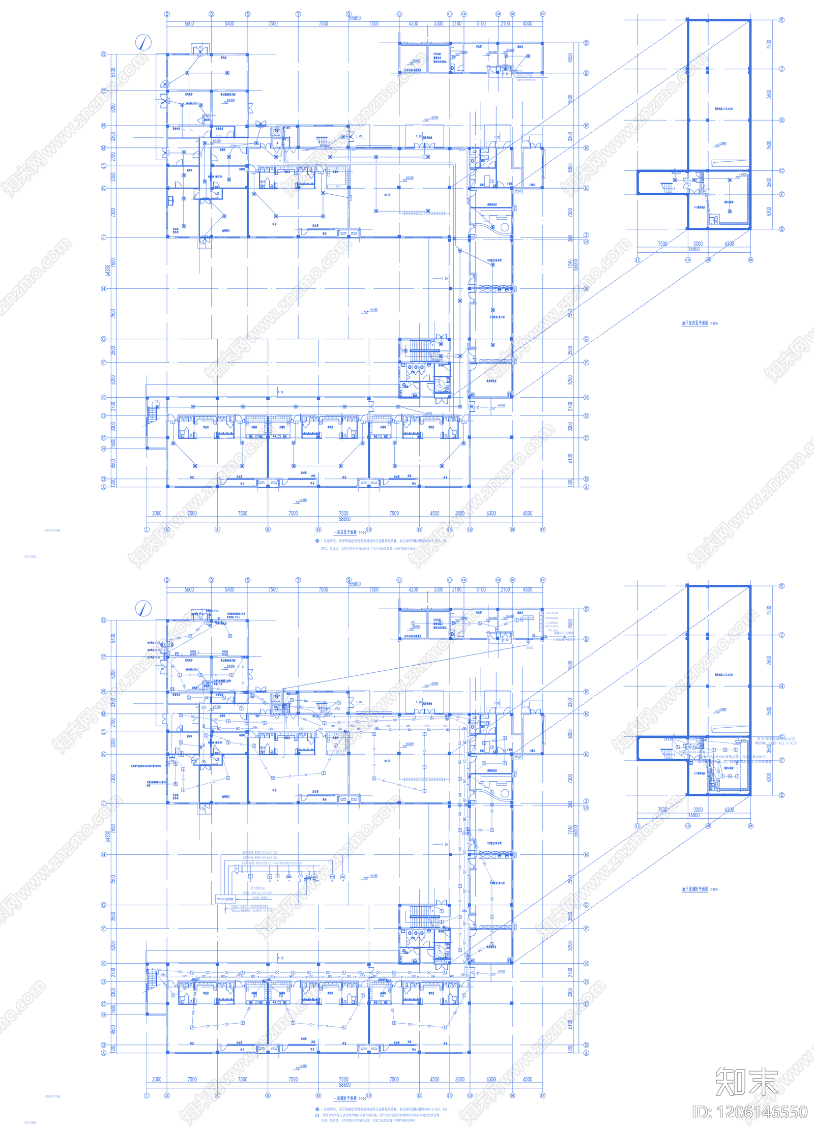 现代幼儿园建筑cad施工图下载【ID:1206146550】