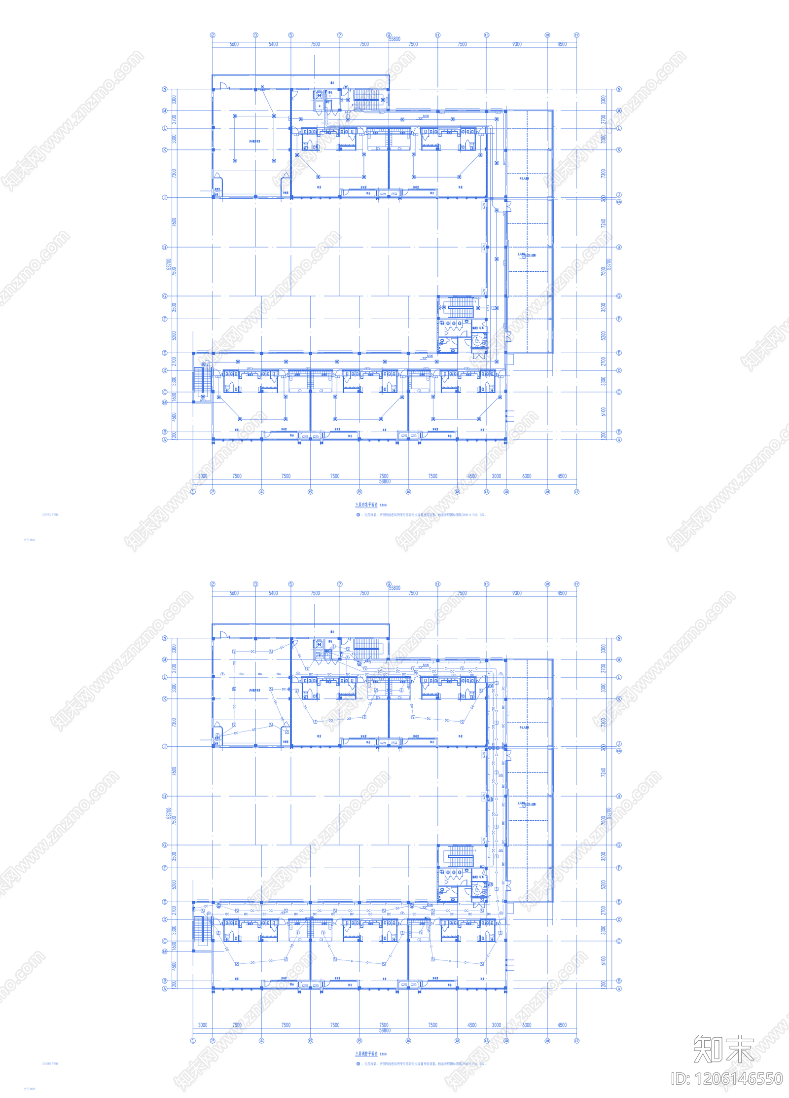 现代幼儿园建筑cad施工图下载【ID:1206146550】