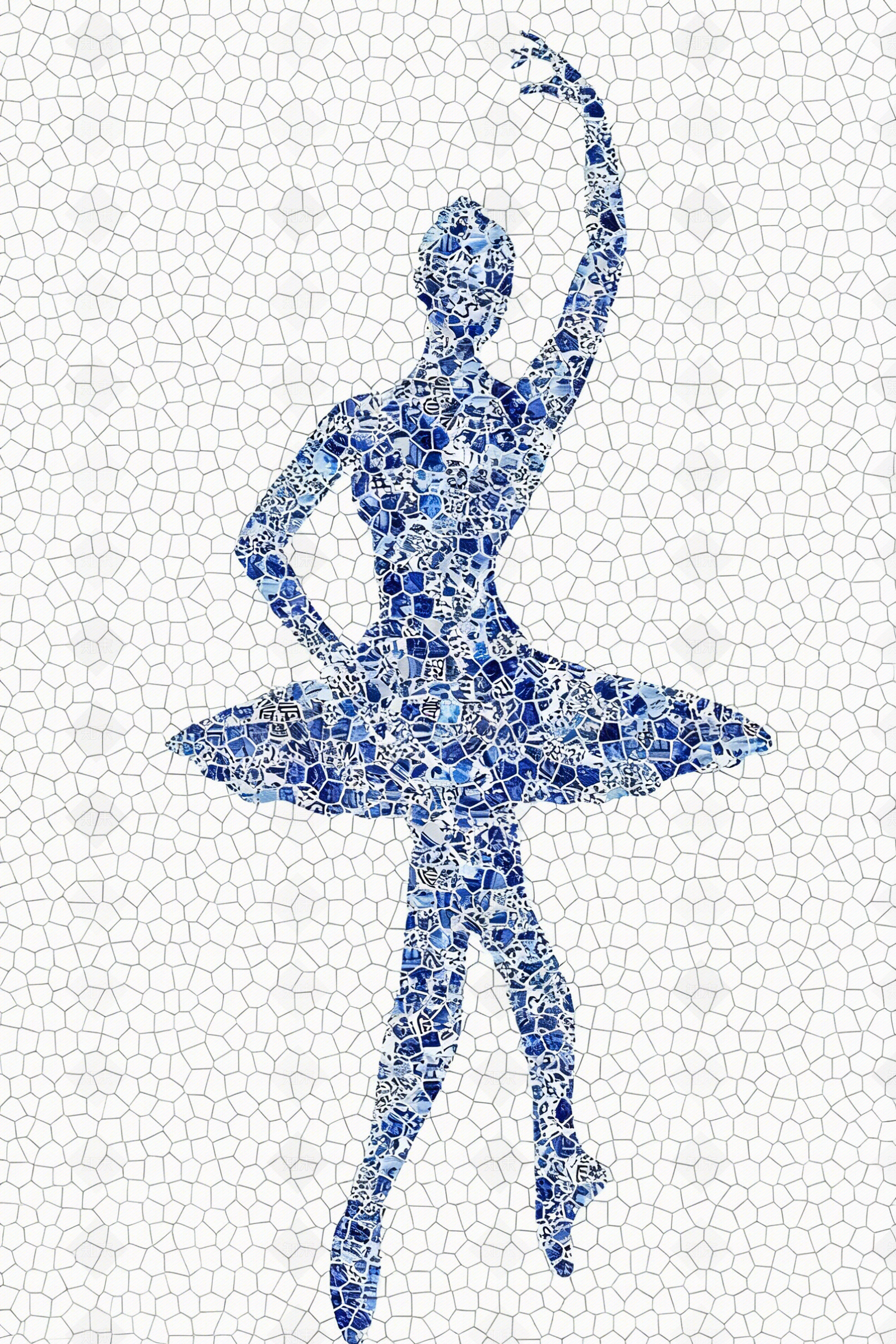 中式陶瓷马赛克贴图下载【ID:1206148598】