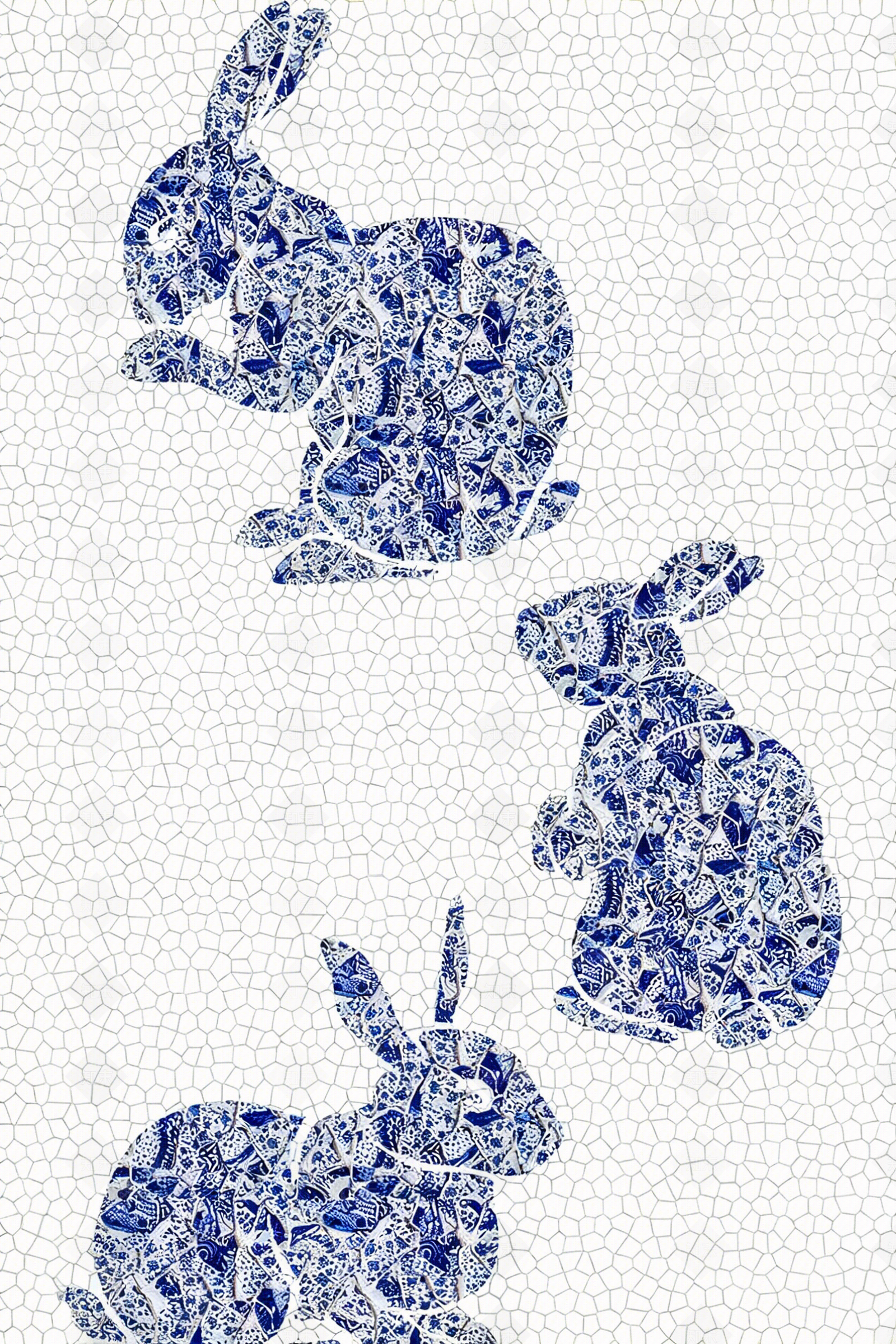 中式陶瓷马赛克贴图下载【ID:1206149273】