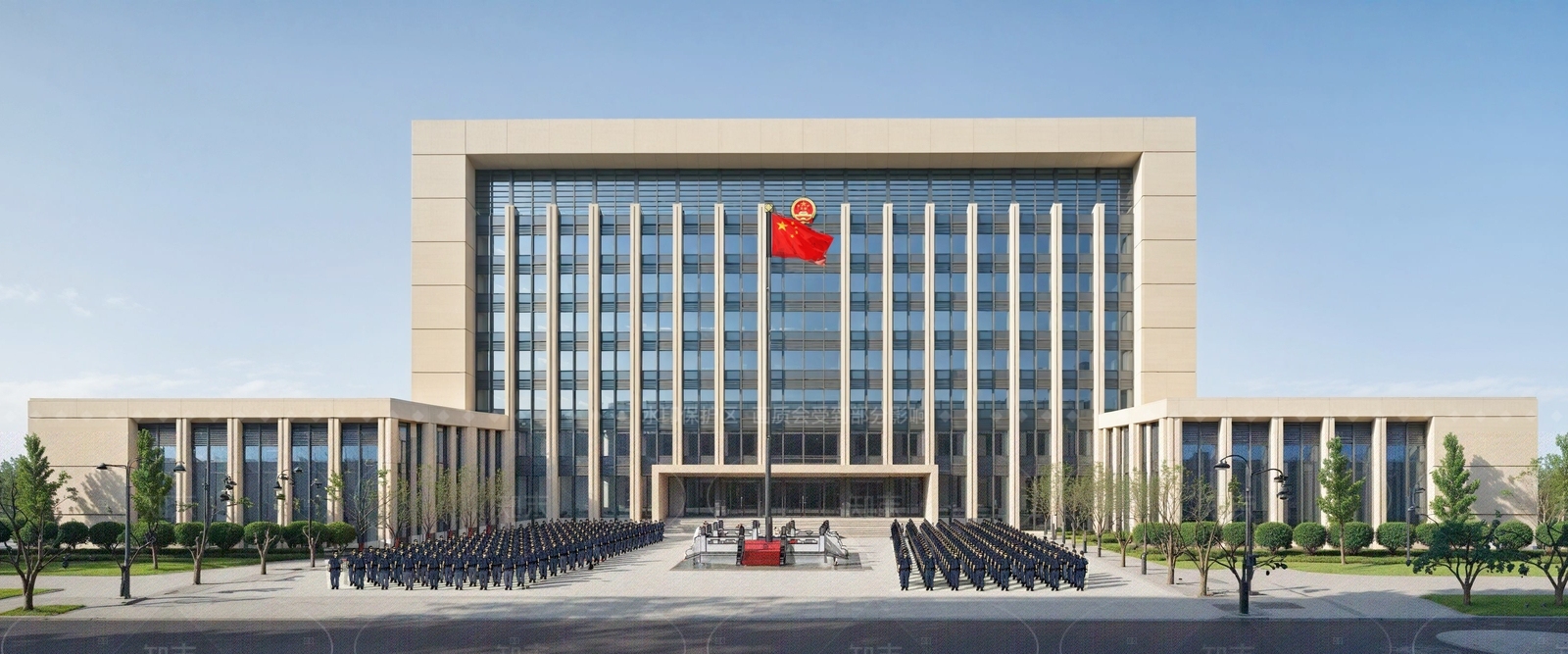 现代政府办公楼SU模型下载【ID:1206149796】