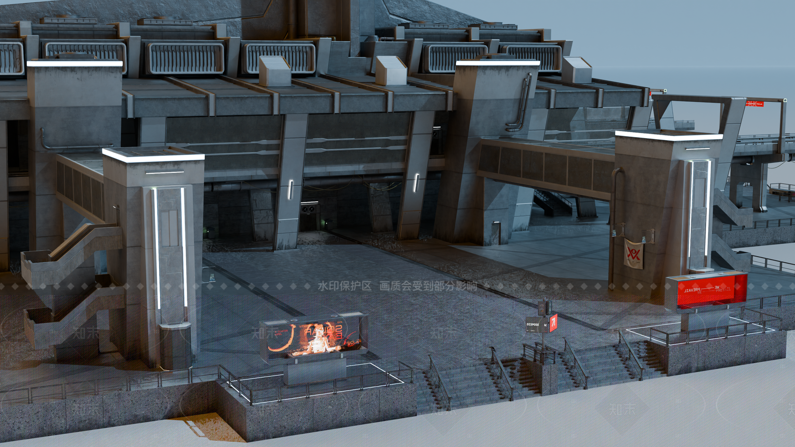工业风格建筑SU模型下载【ID:1206312965】