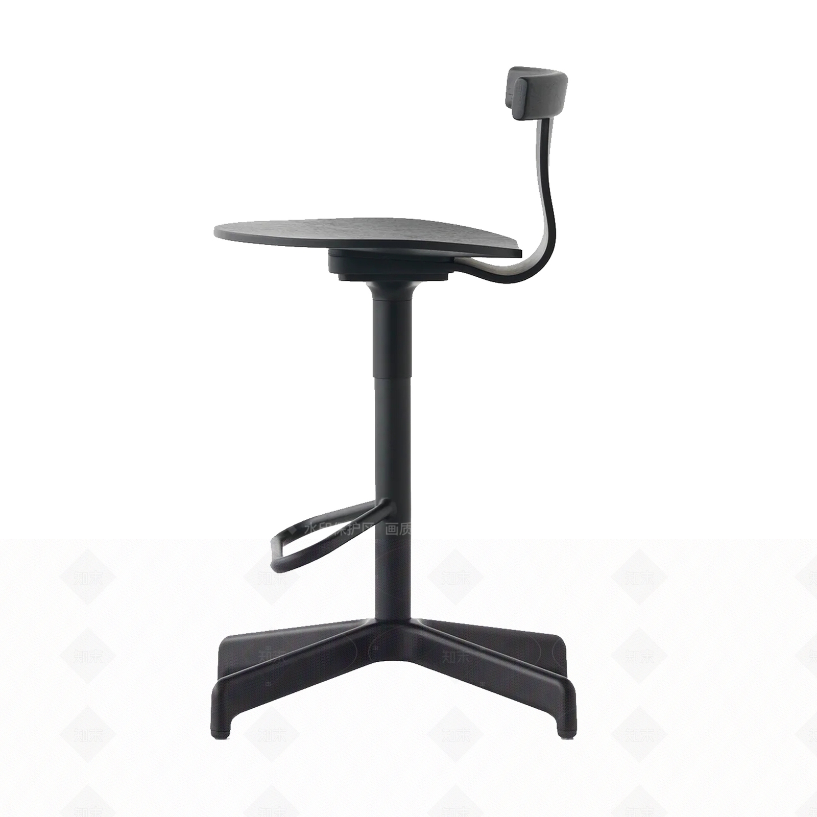 原木中古吧椅3D模型下载【ID:1206157534】