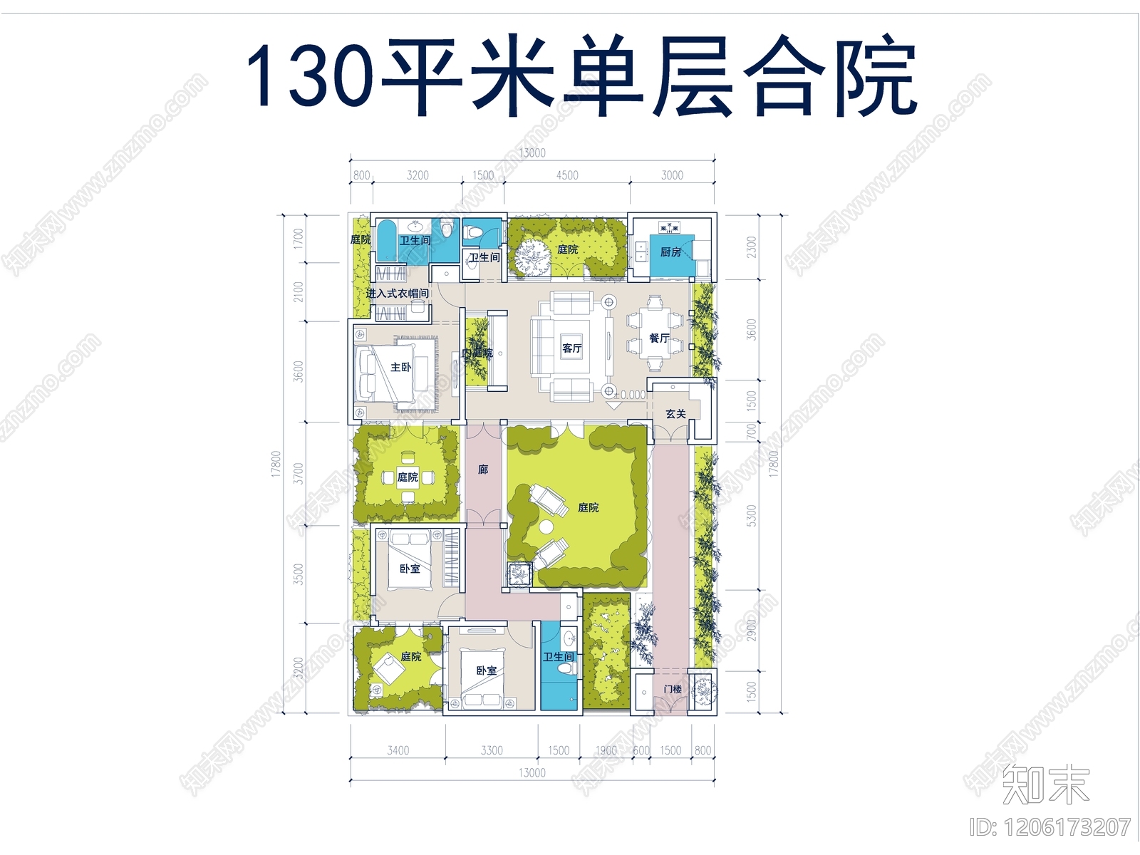 现代别墅建筑cad施工图下载【ID:1206173207】