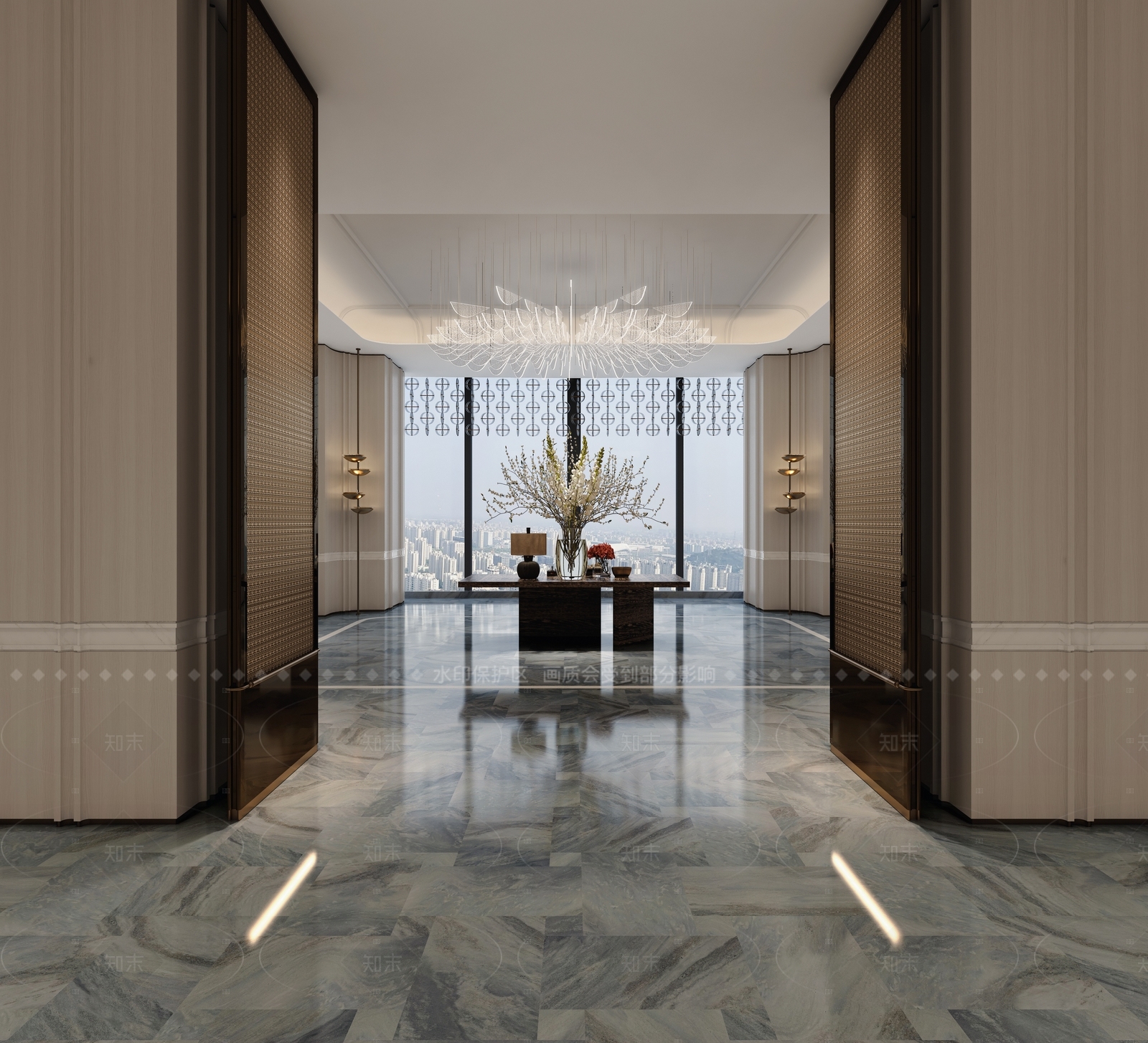 现代玄关3D模型下载【ID:1206176045】