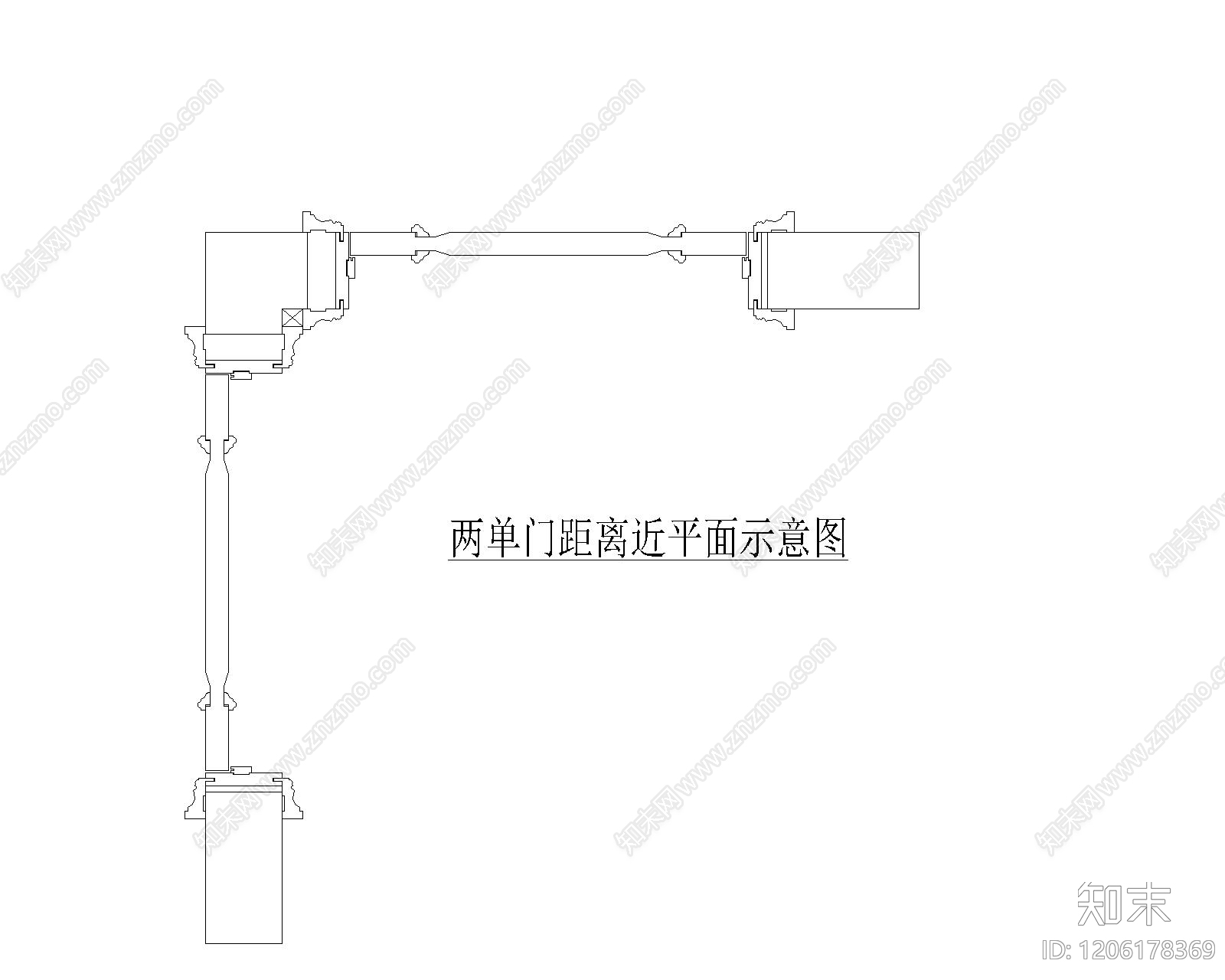 综合门节点cad施工图下载【ID:1206178369】
