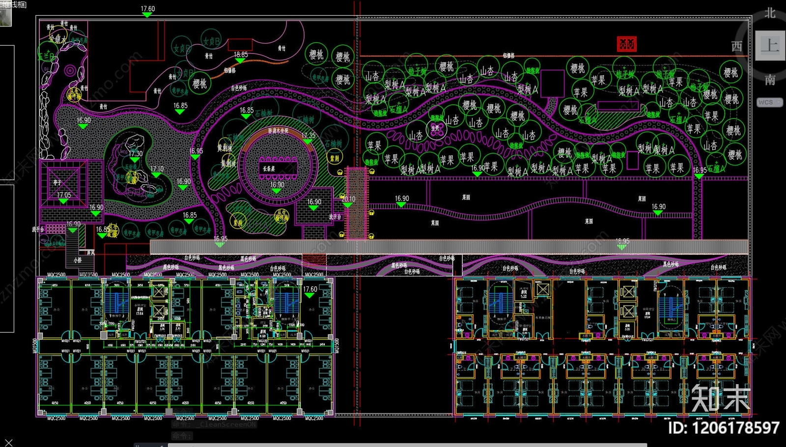 中式其他景观施工图下载【ID:1206178597】