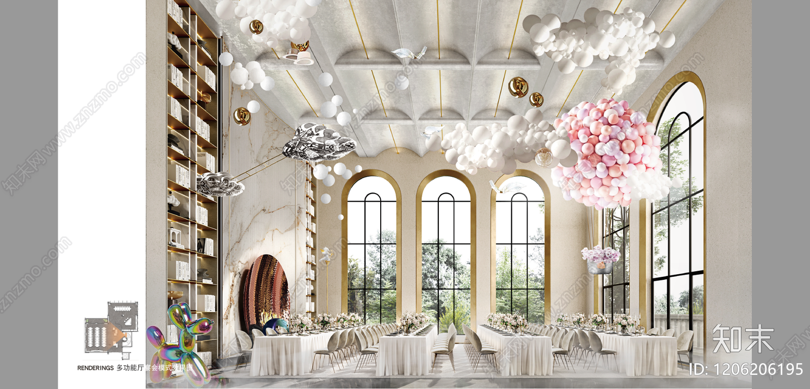 现代法式别墅下载【ID:1206206195】