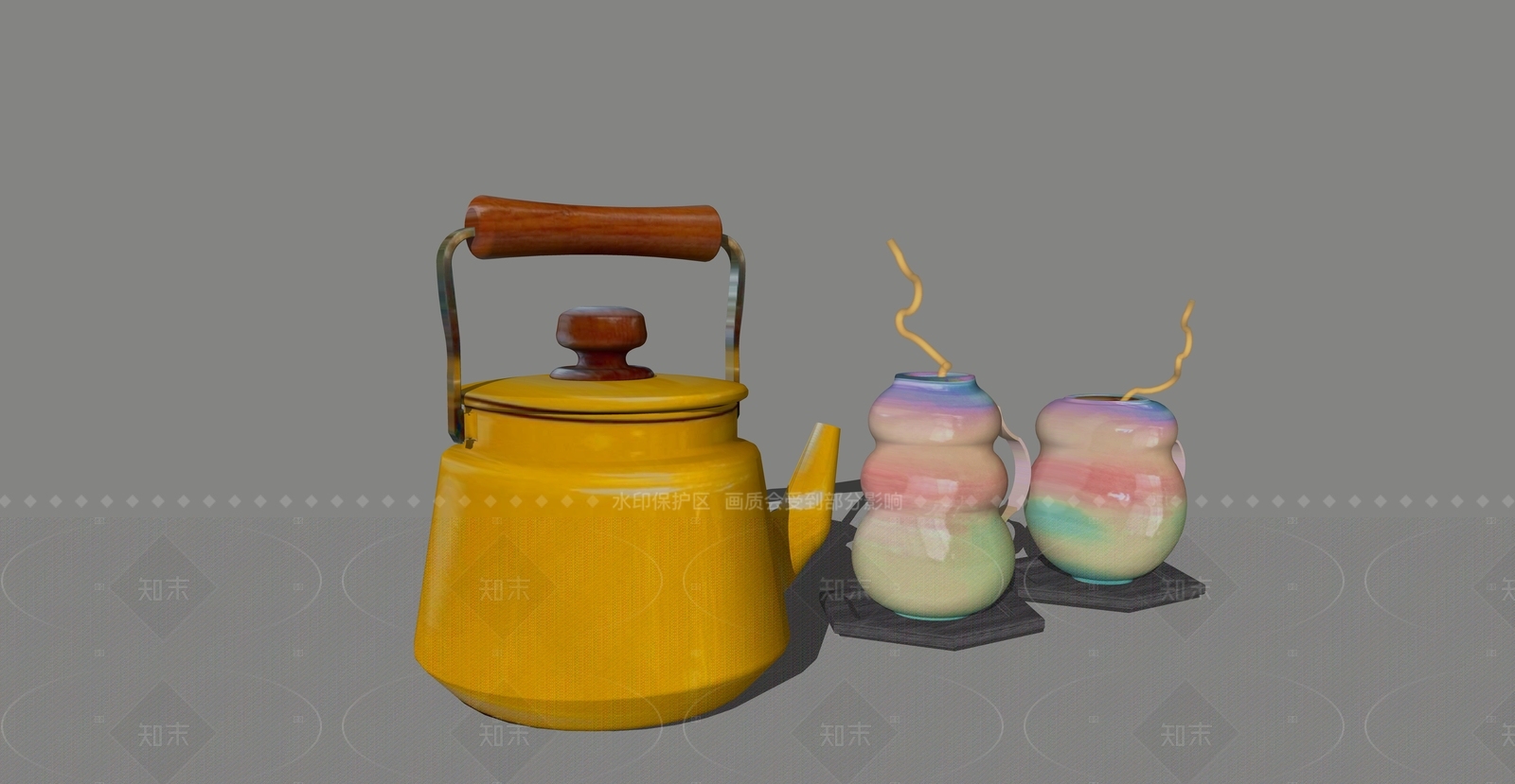 茶具SU模型下载【ID:1206207267】
